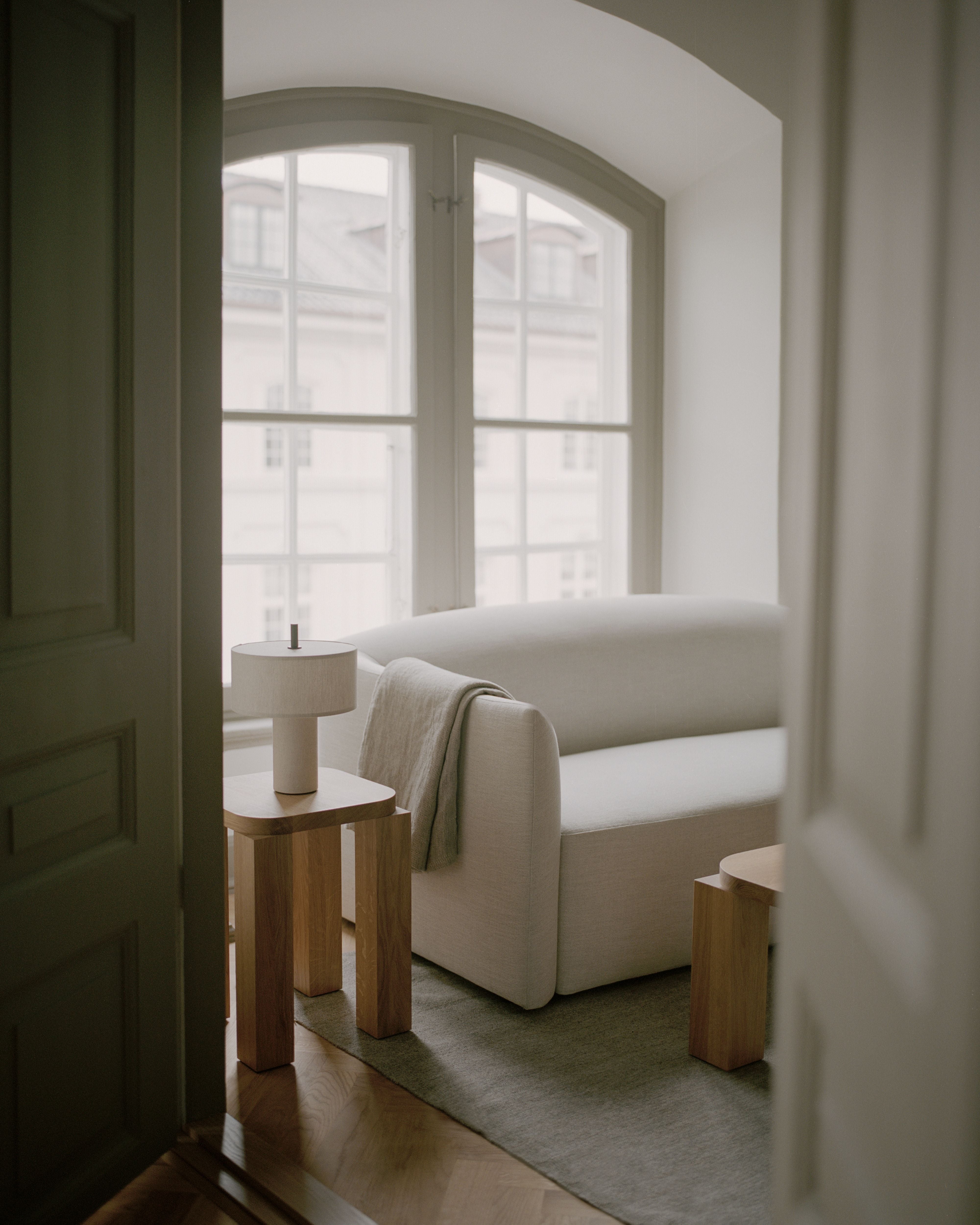 Tragbare Lampe MARGIN beige