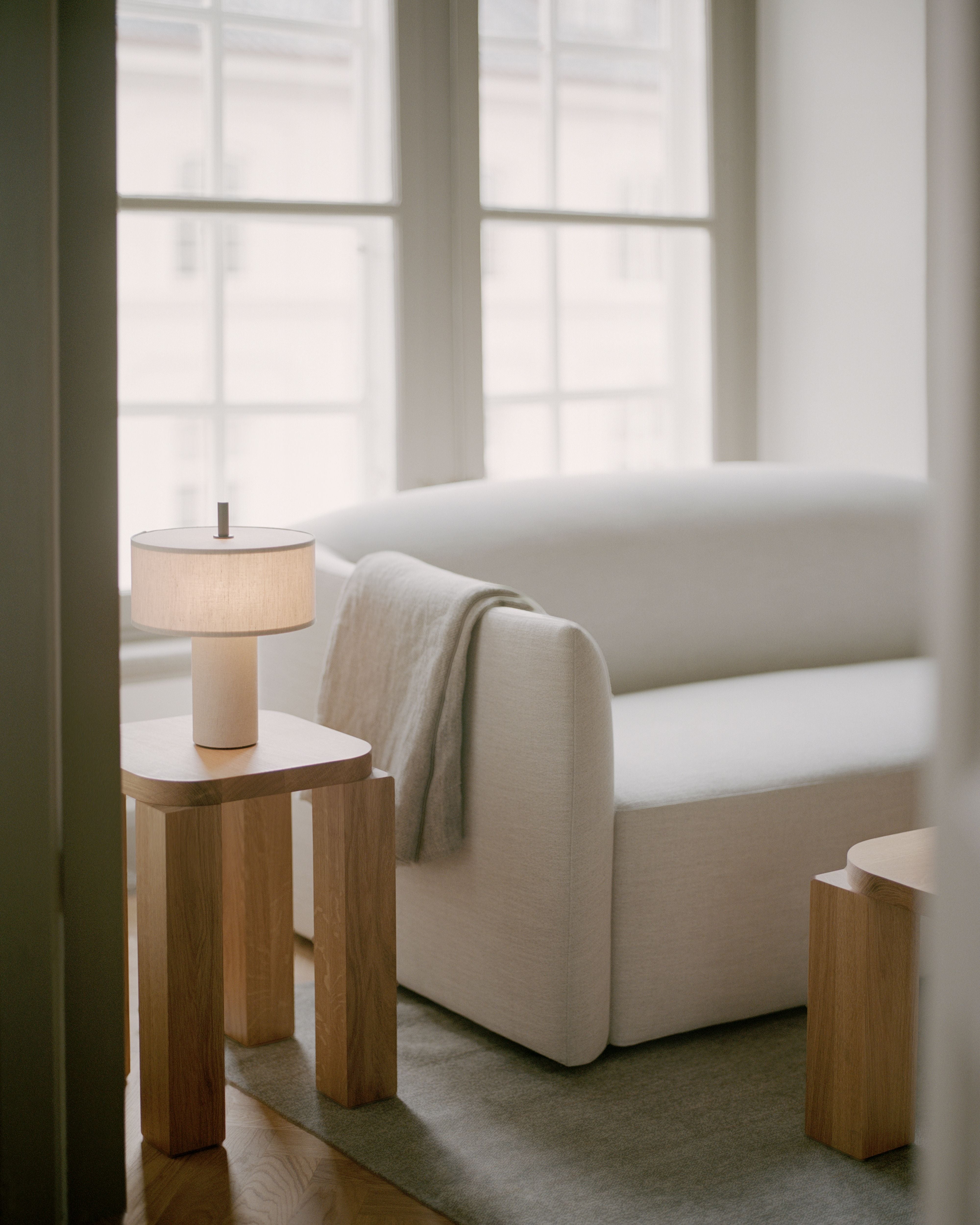 Tragbare Lampe MARGIN beige