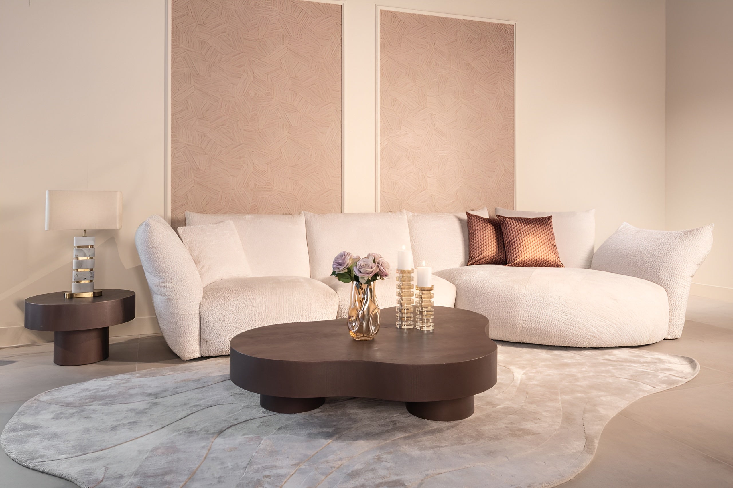 CIRA Gold Crystal Candle Holder