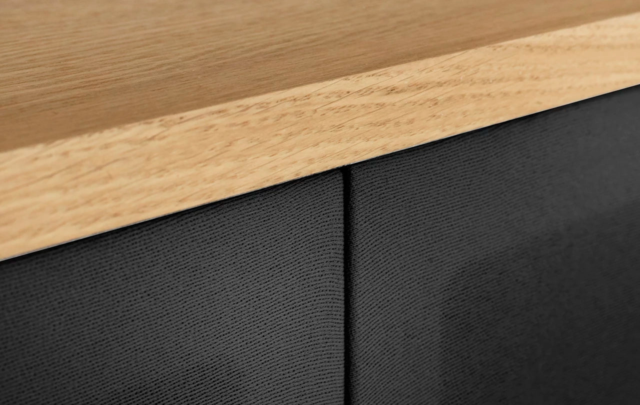 Szafka RTV GŁOŚNIKOWA fornir Rosanero    Eye on Design