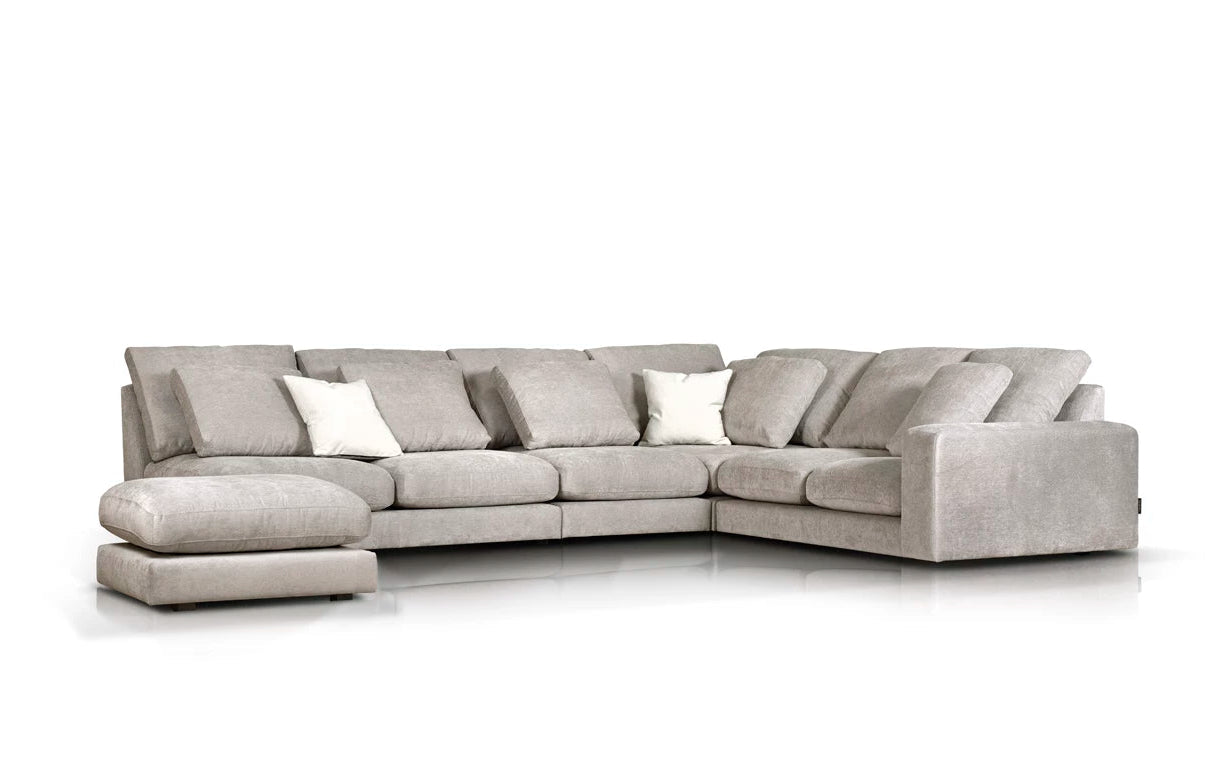 Right-facing modular corner sofa NOOR customizable