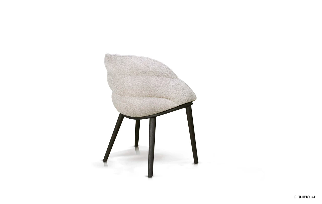 AMA upholstered chair with a wooden base