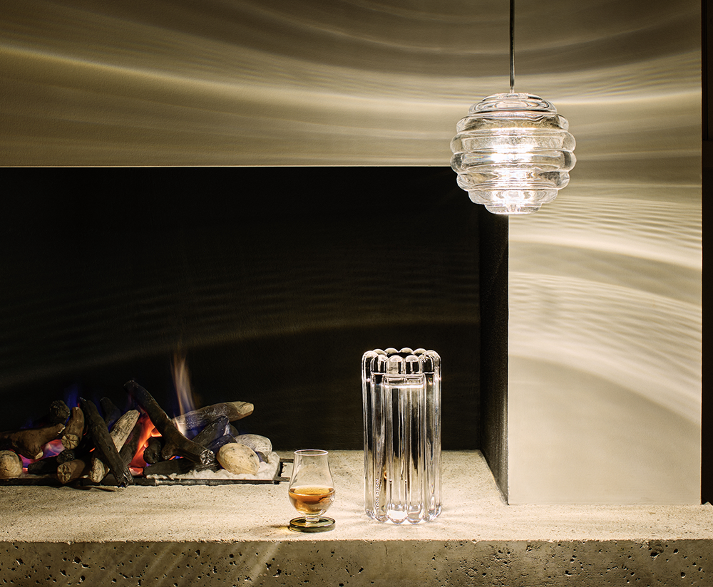 Hängende Lampenrunde Glaspresse