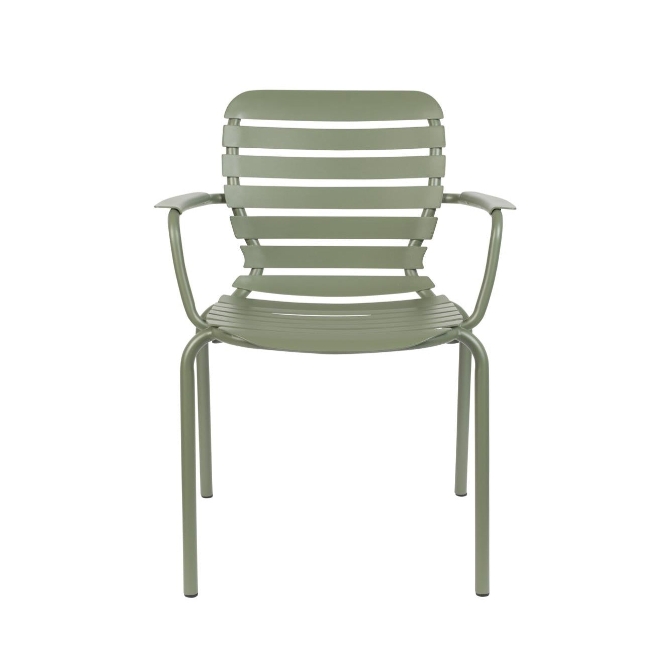 VONDEL green garden chair with armrests