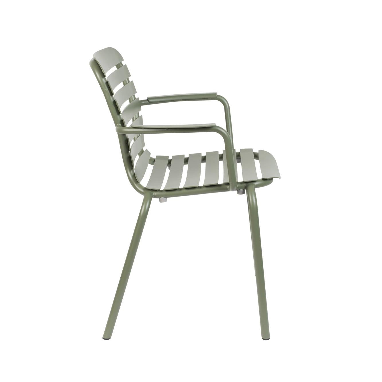 VONDEL green garden chair with armrests