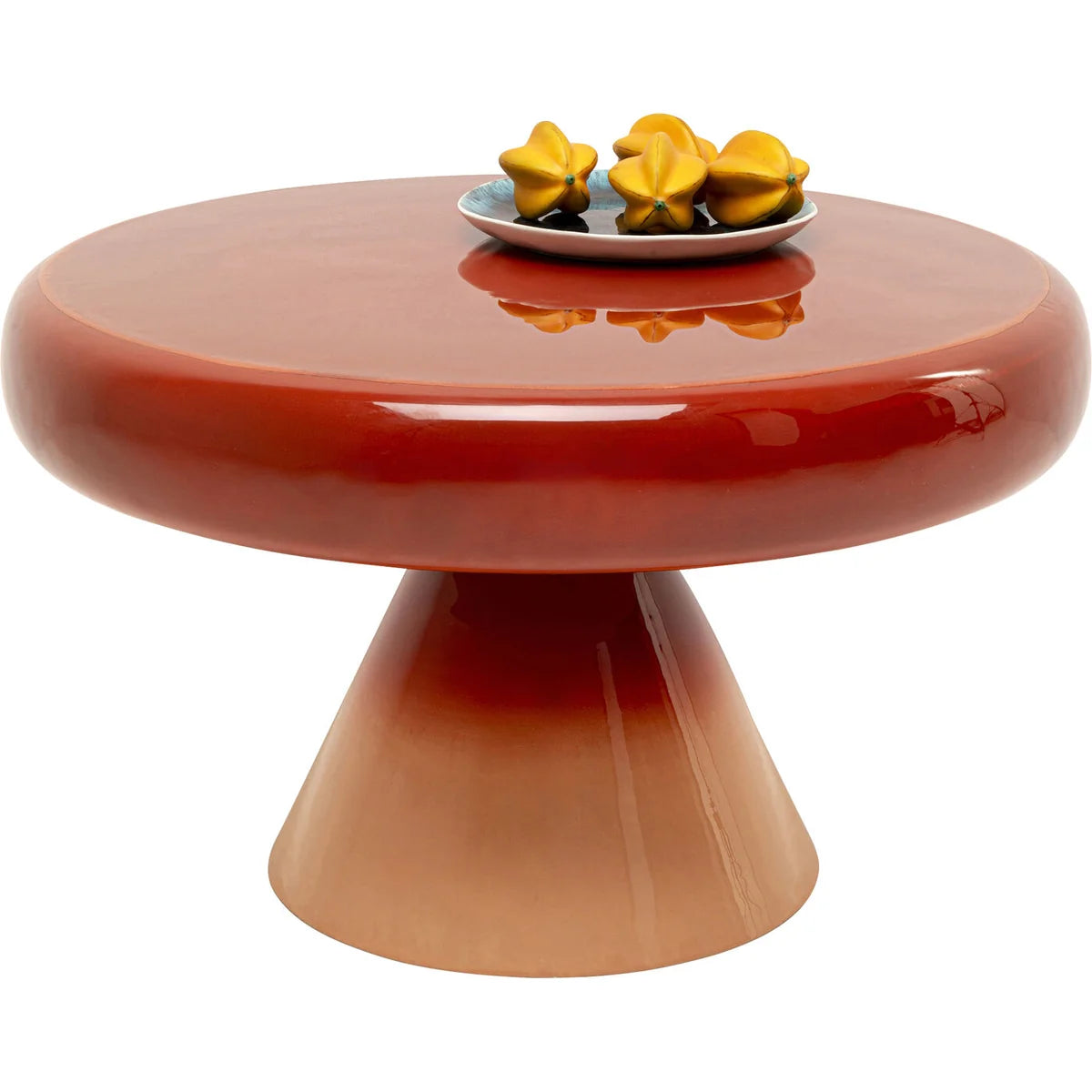 RICI Couchtisch rot mit orange