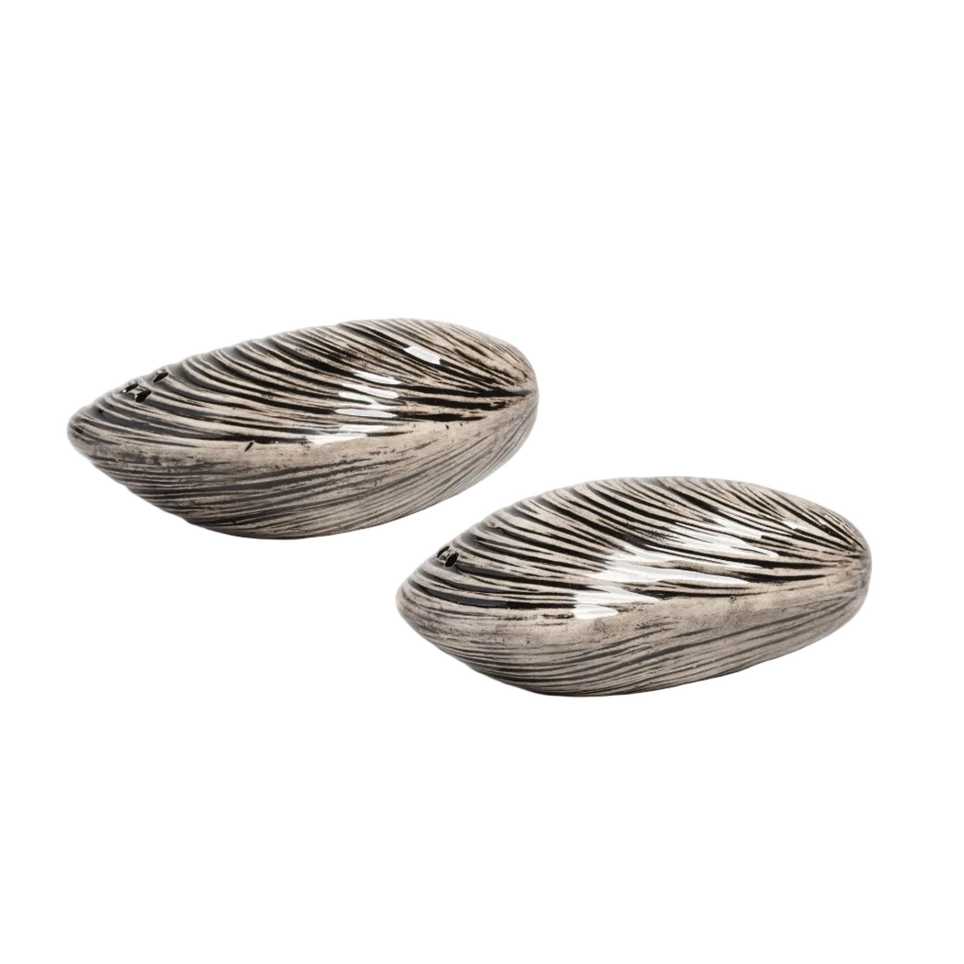 Salt and Pepper Shaker MUSSE black-beige