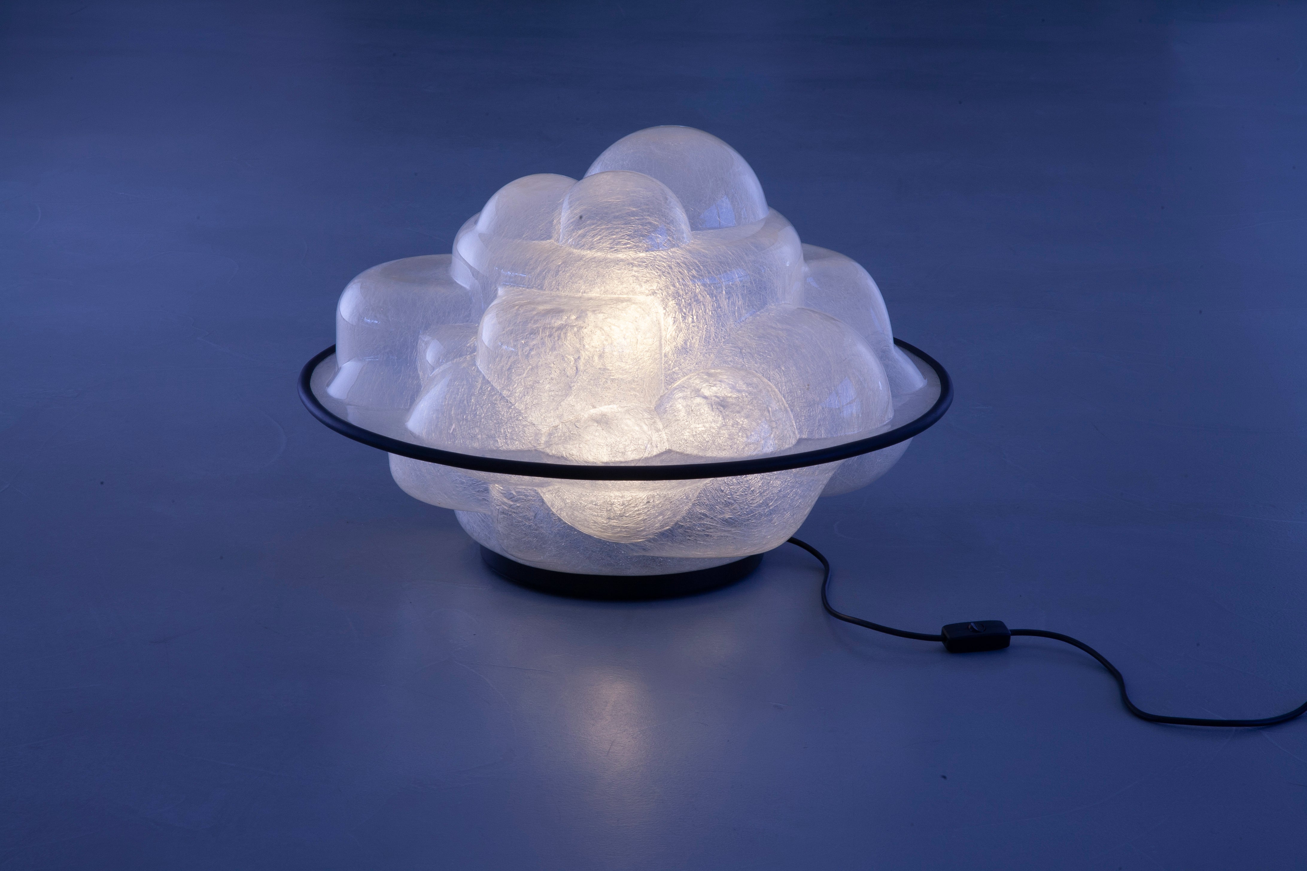 PROFITEROLLE Table Lamp in Transparent with Black