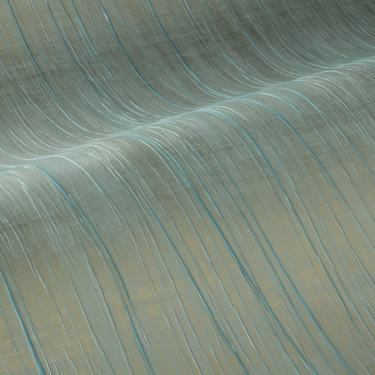 Strukturierte textile Plissee-Tapete RAI - CÉLADON seledin