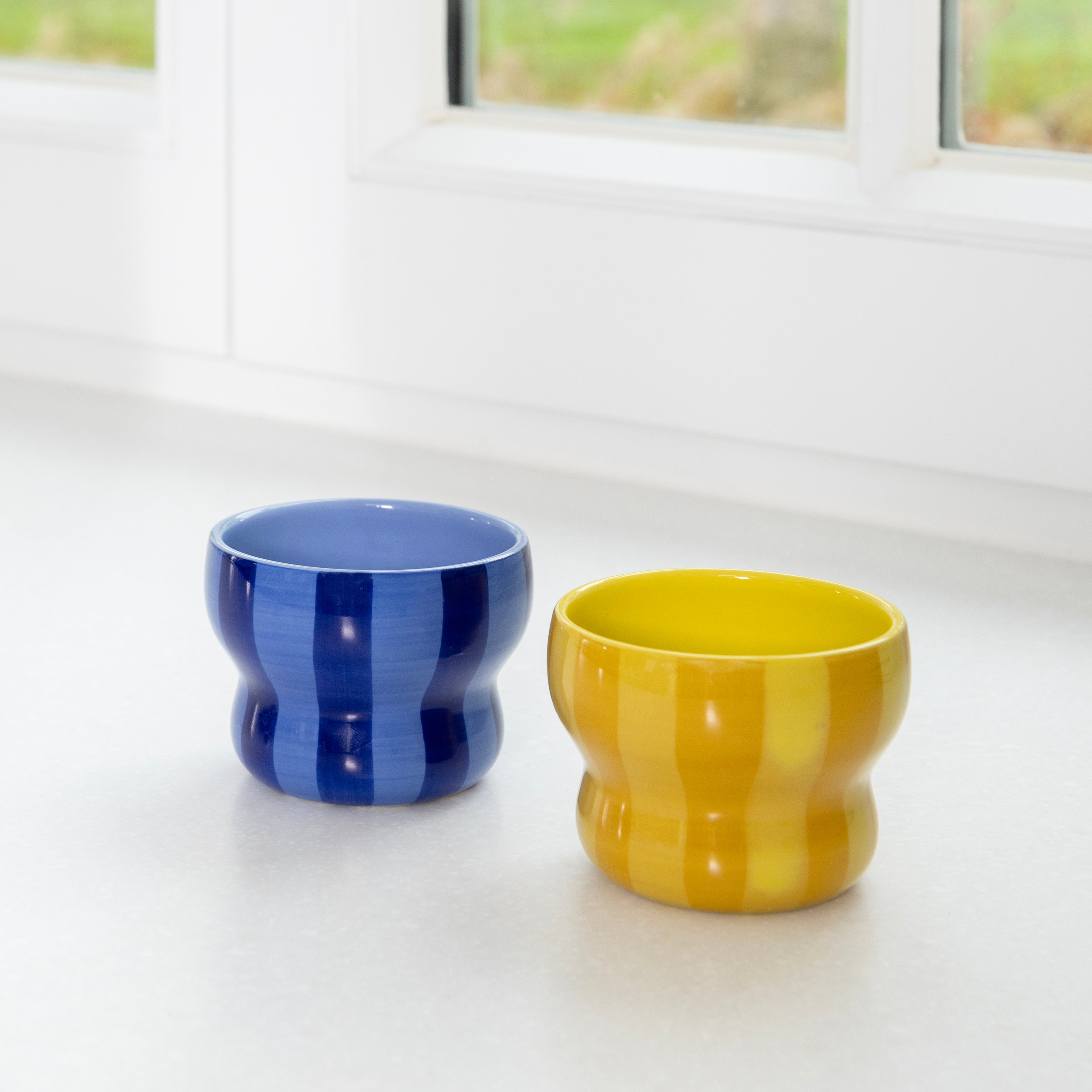 Set von Tassen CIRCUS blau