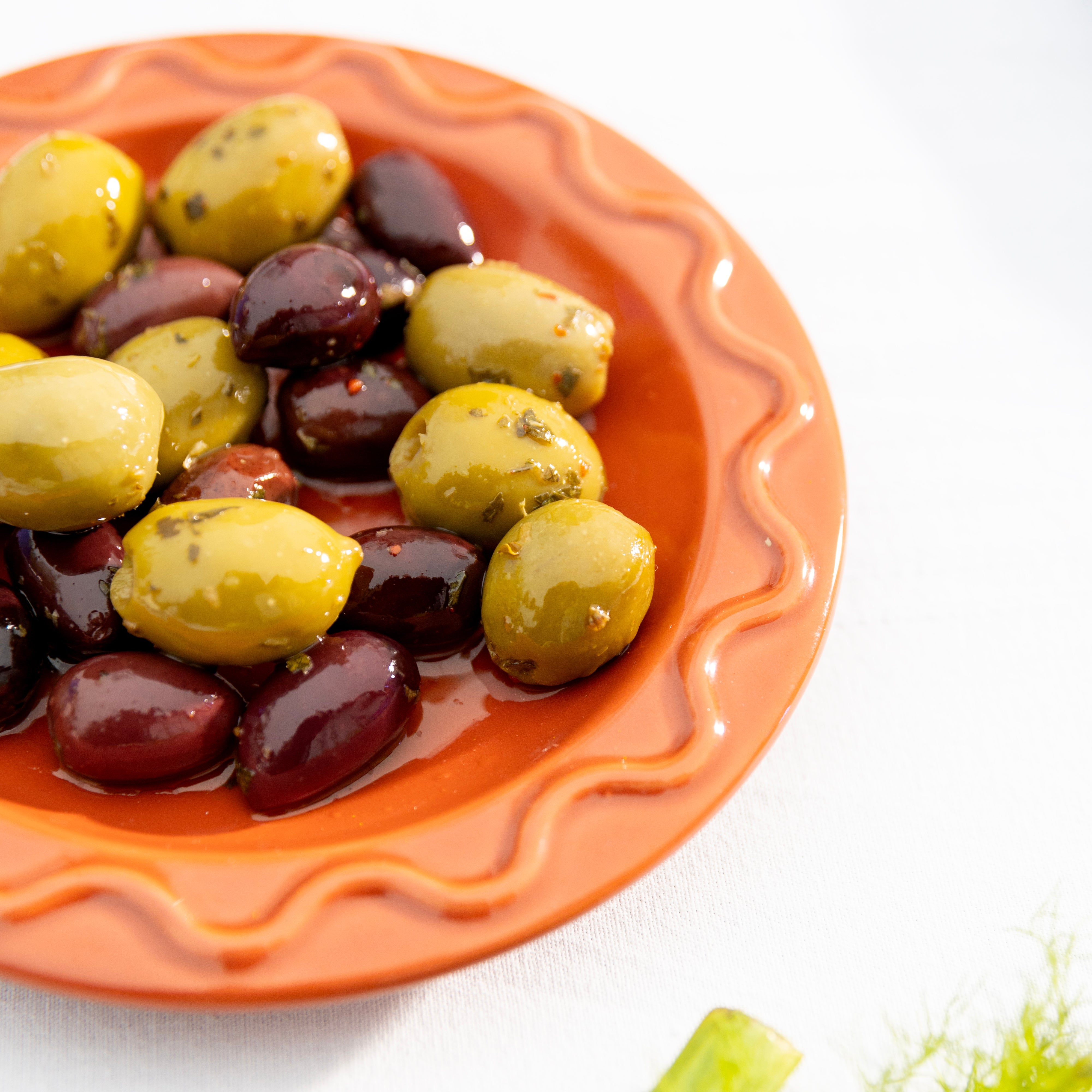 MOCHI terracotta dessert plate set
