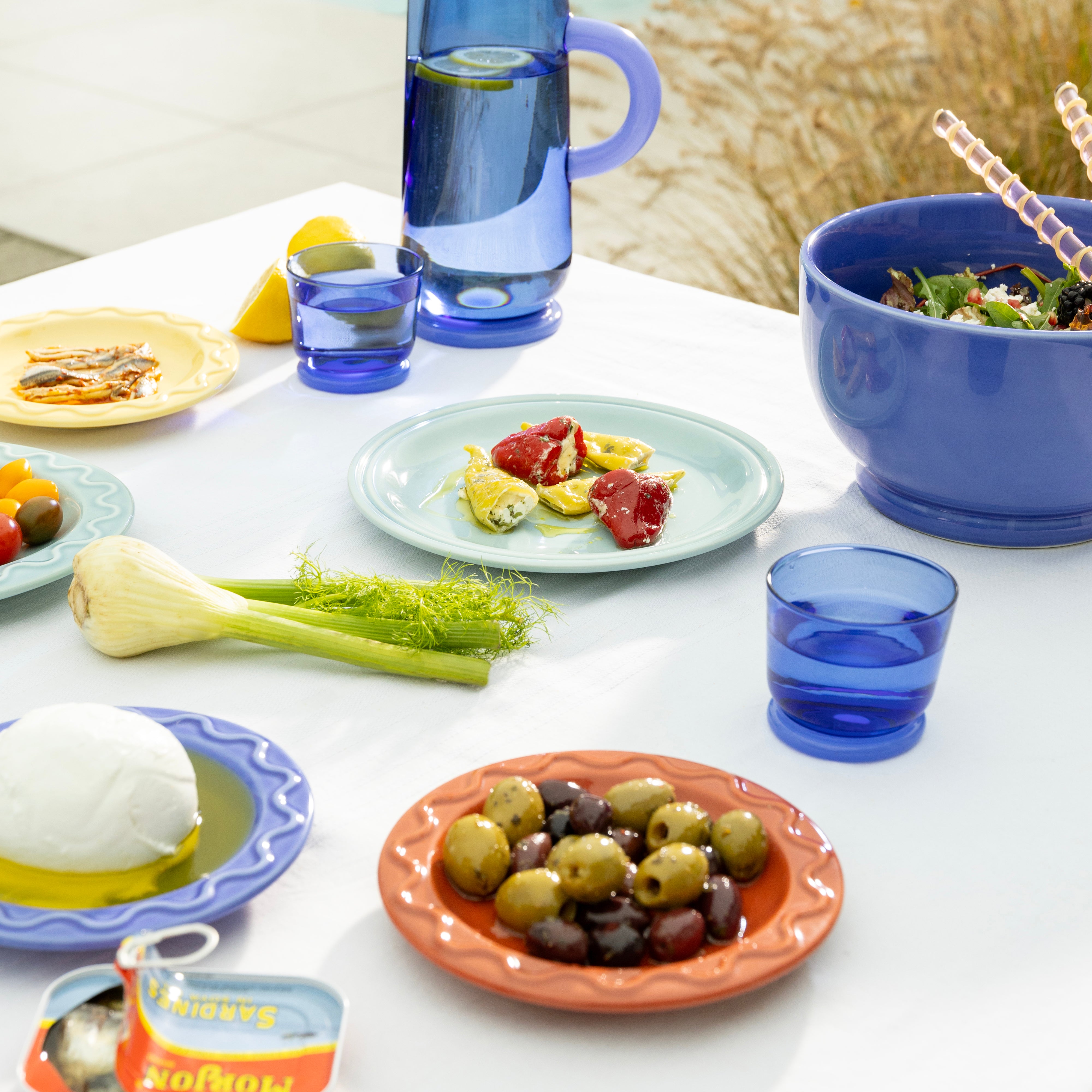 Miska MOCHI blaue Porzellan