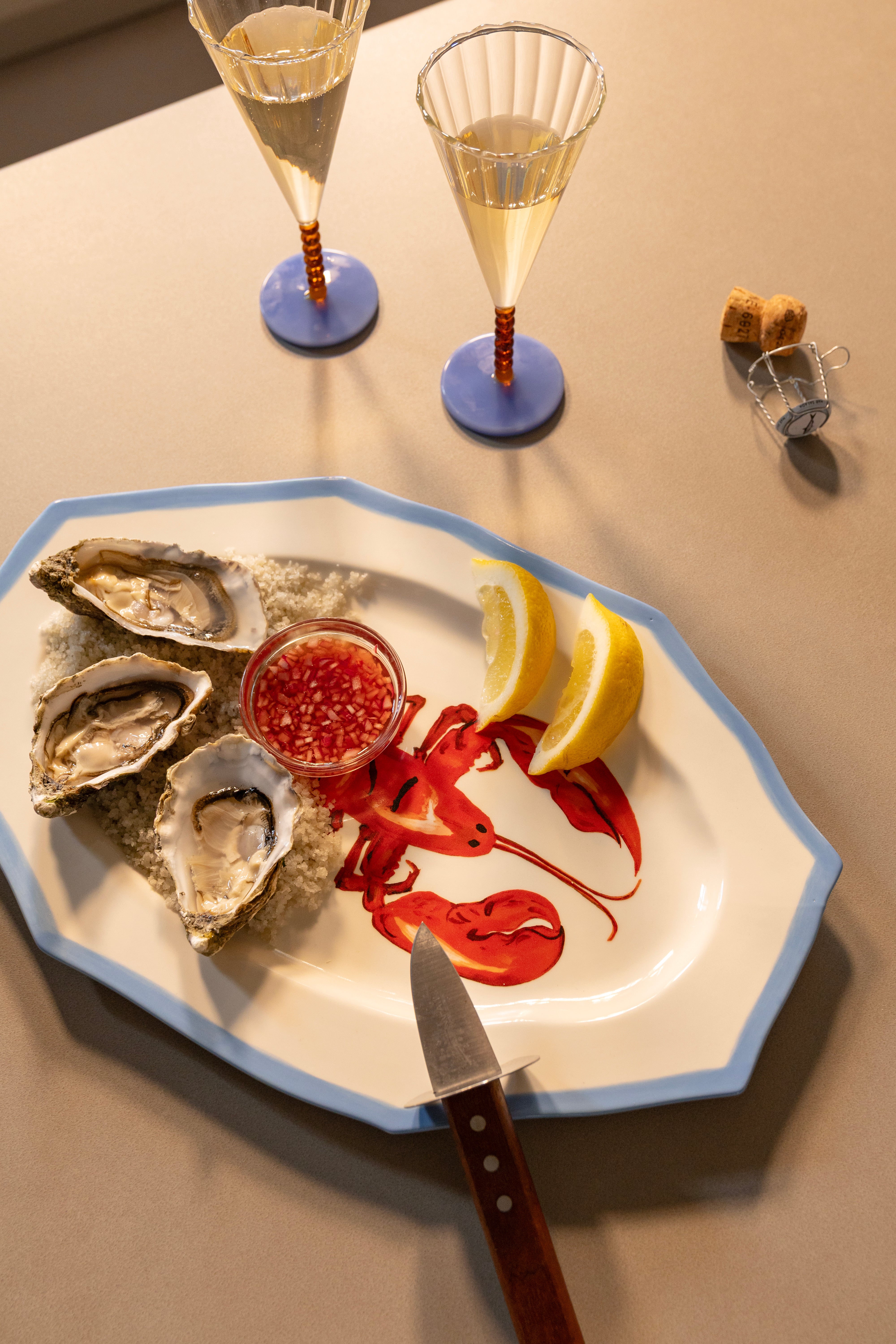 SIRENE LOBSTER porcelain platter