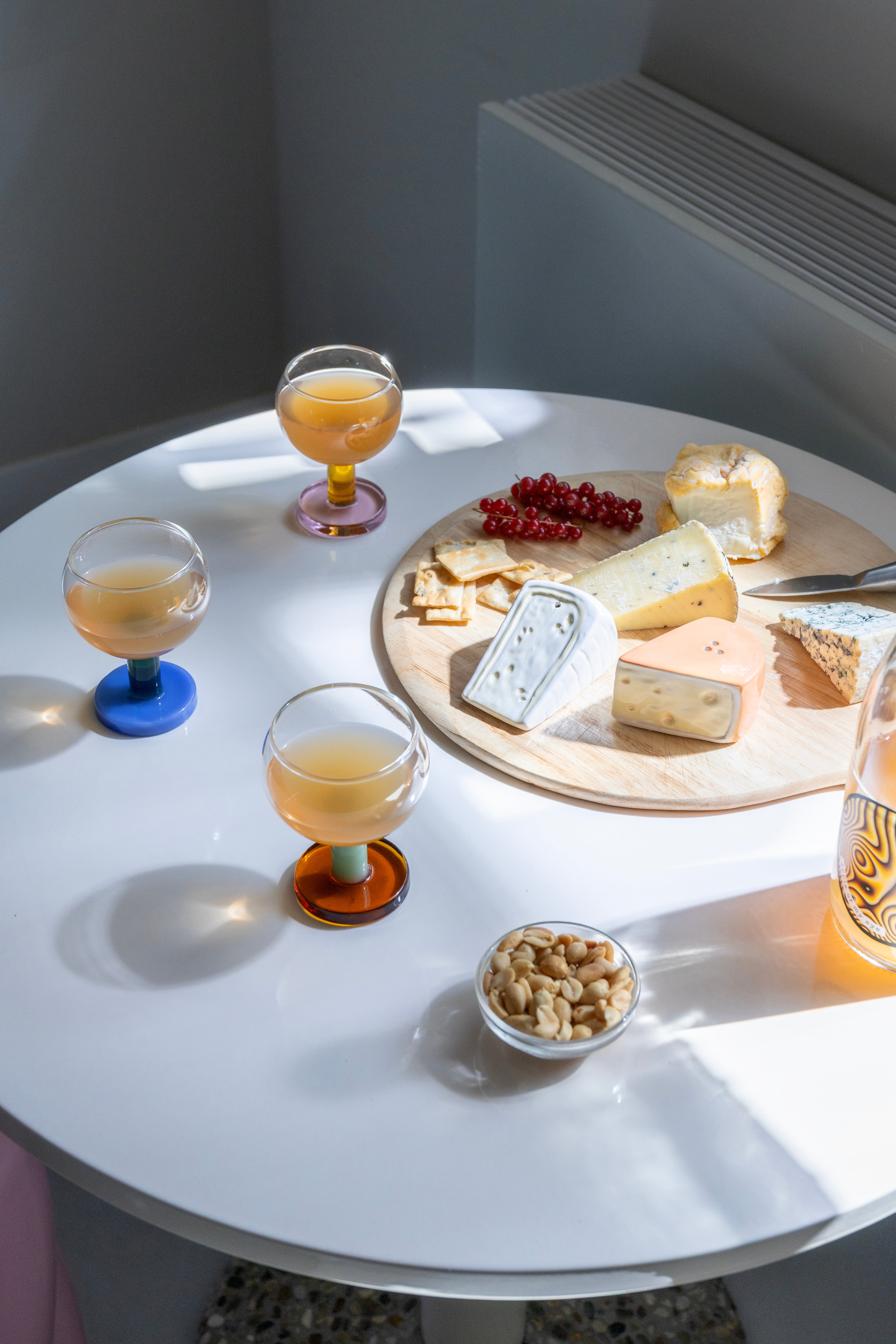 Cheese Salt and Pepper Shaker Set White with Orange