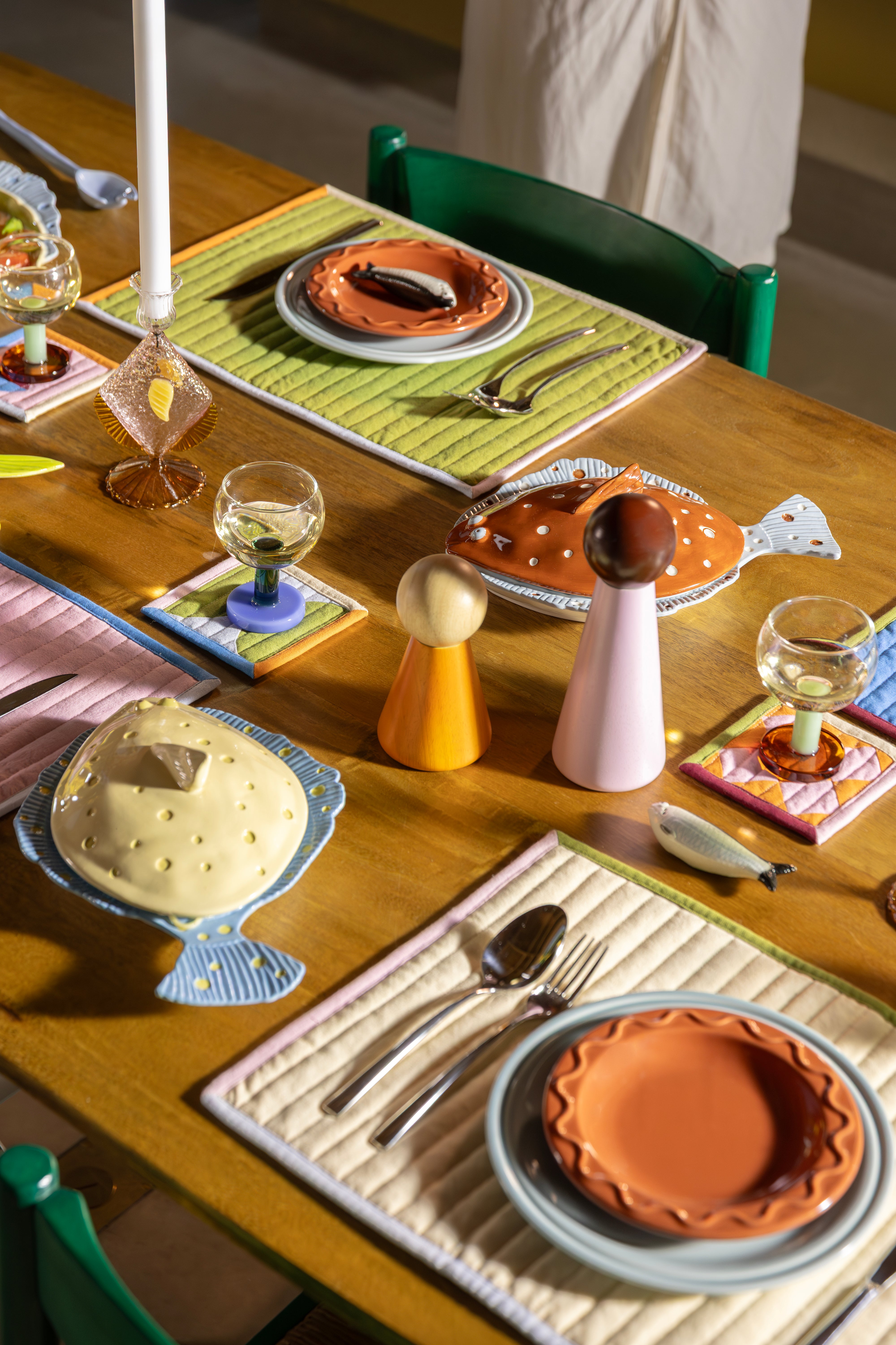 Gewürzmühle HALMA SMALL orange mit beige