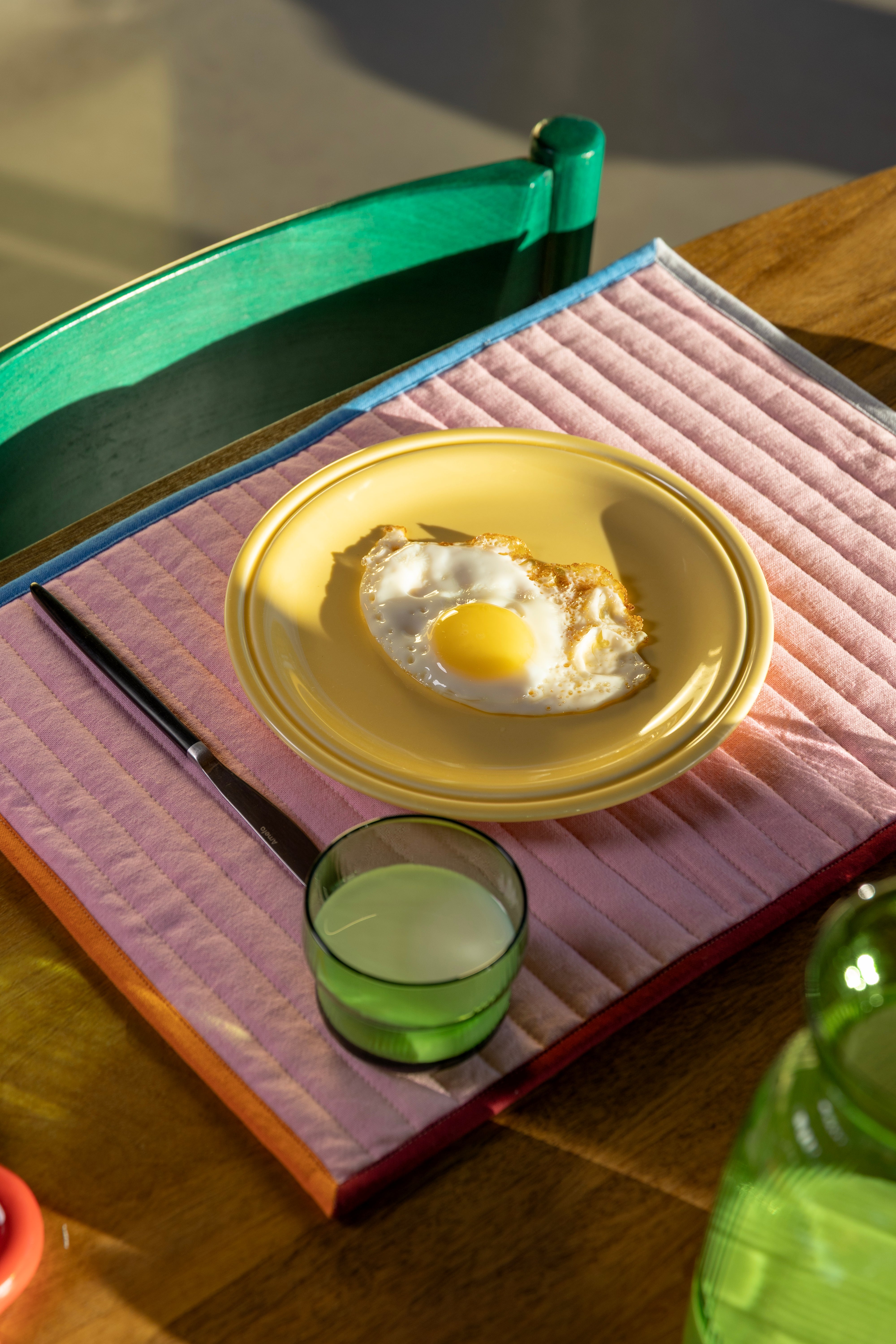 CIRCUS green glass tumbler set