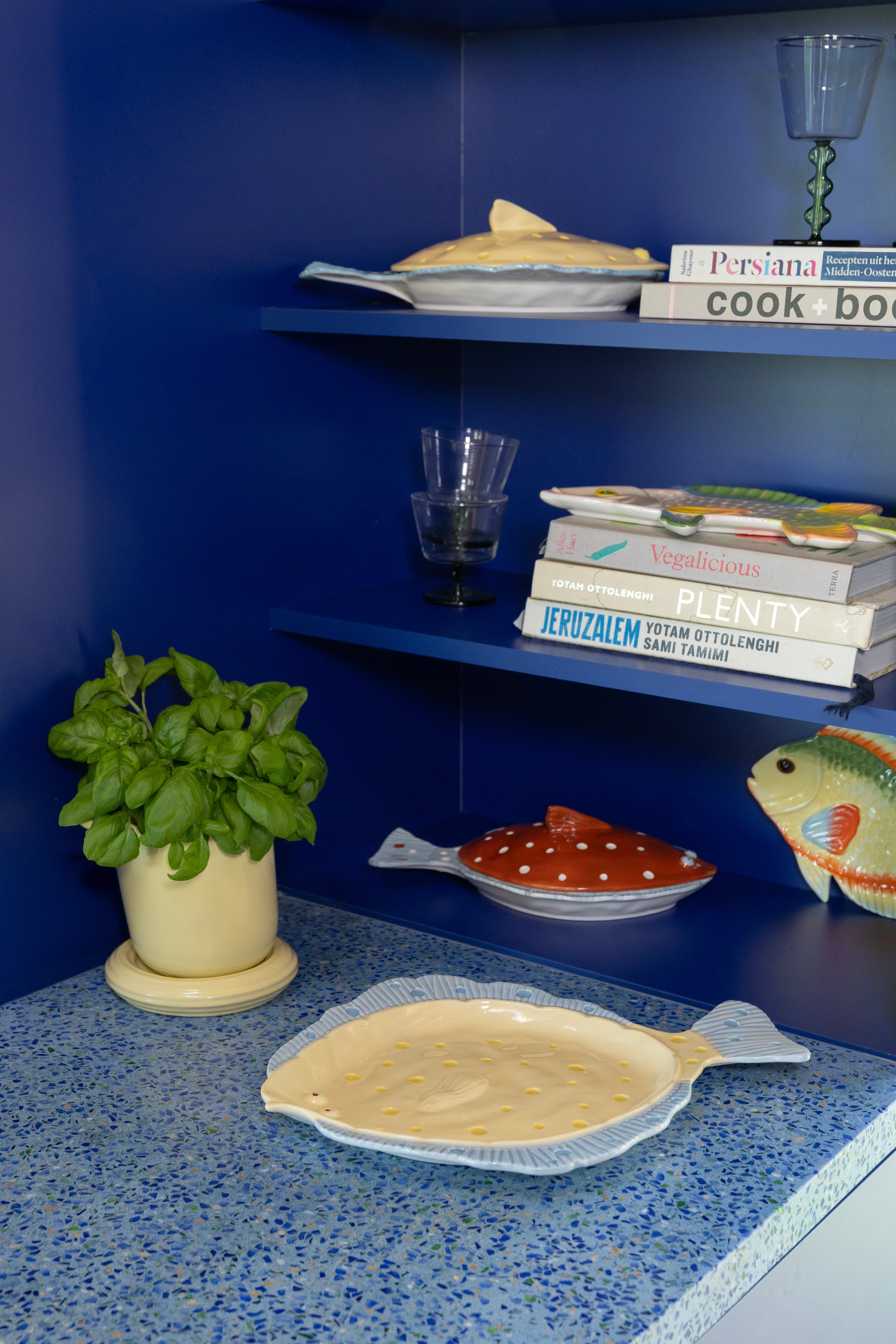 Rainbow Fish Plate Colorful