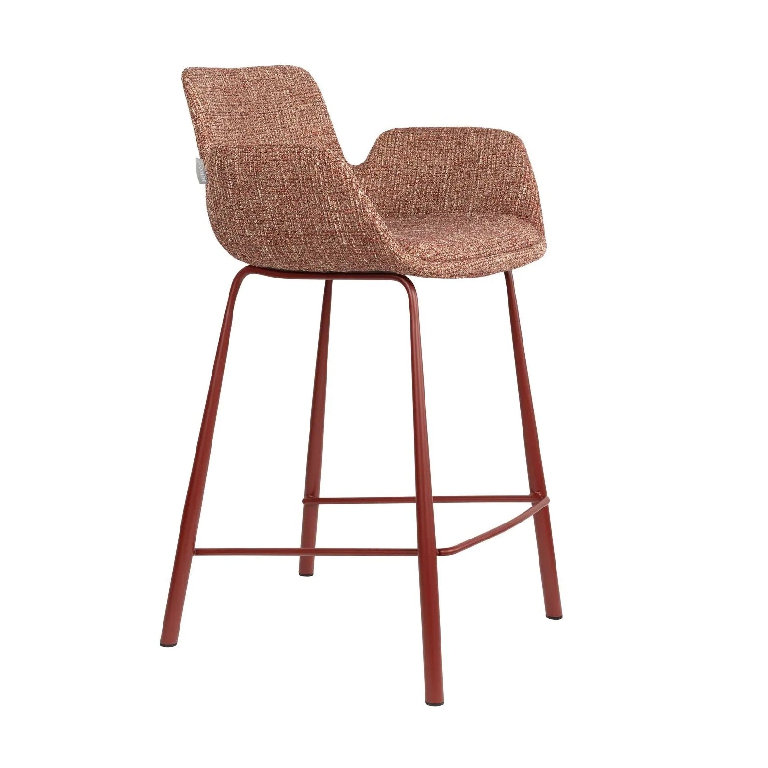 Barhocker BRIT, ziegelroter Melange