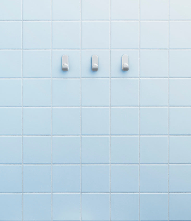 CURVE matte silver hanger set