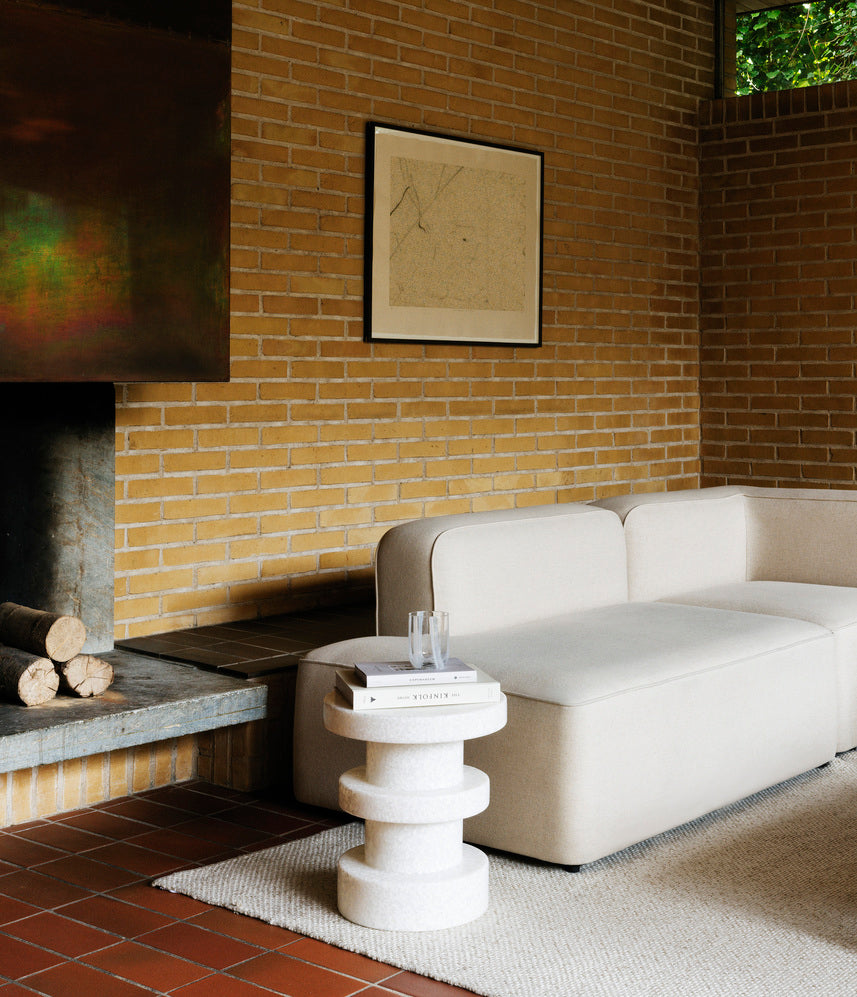 3-Personen-modulare Sofa offene rechtsseitige gepolsterte Seile