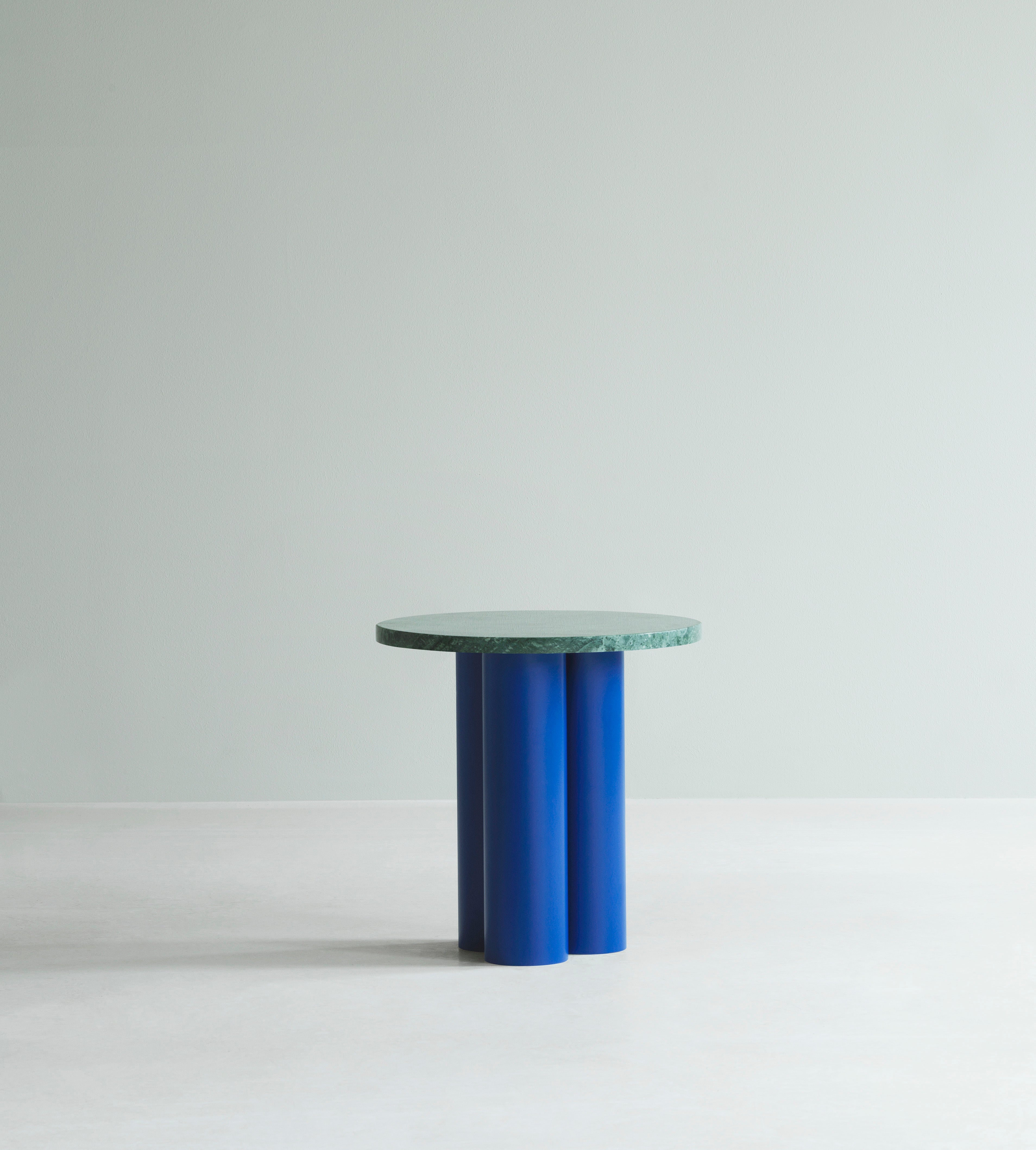 Side table dit blue base