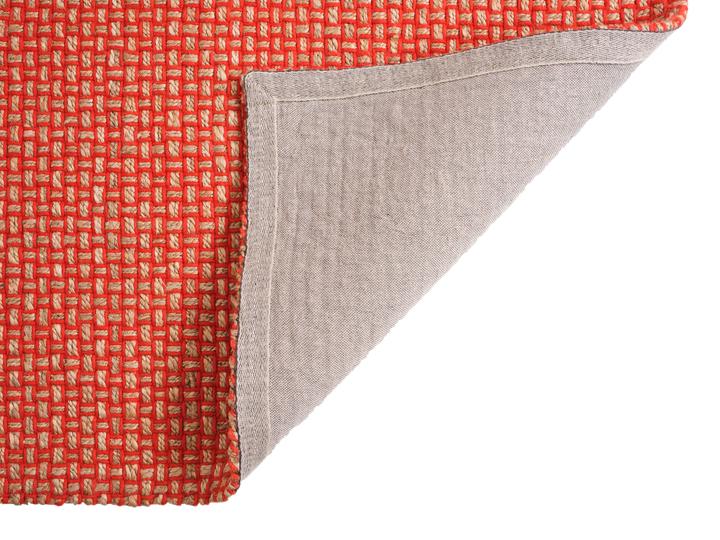 WEAVE rug red with beige