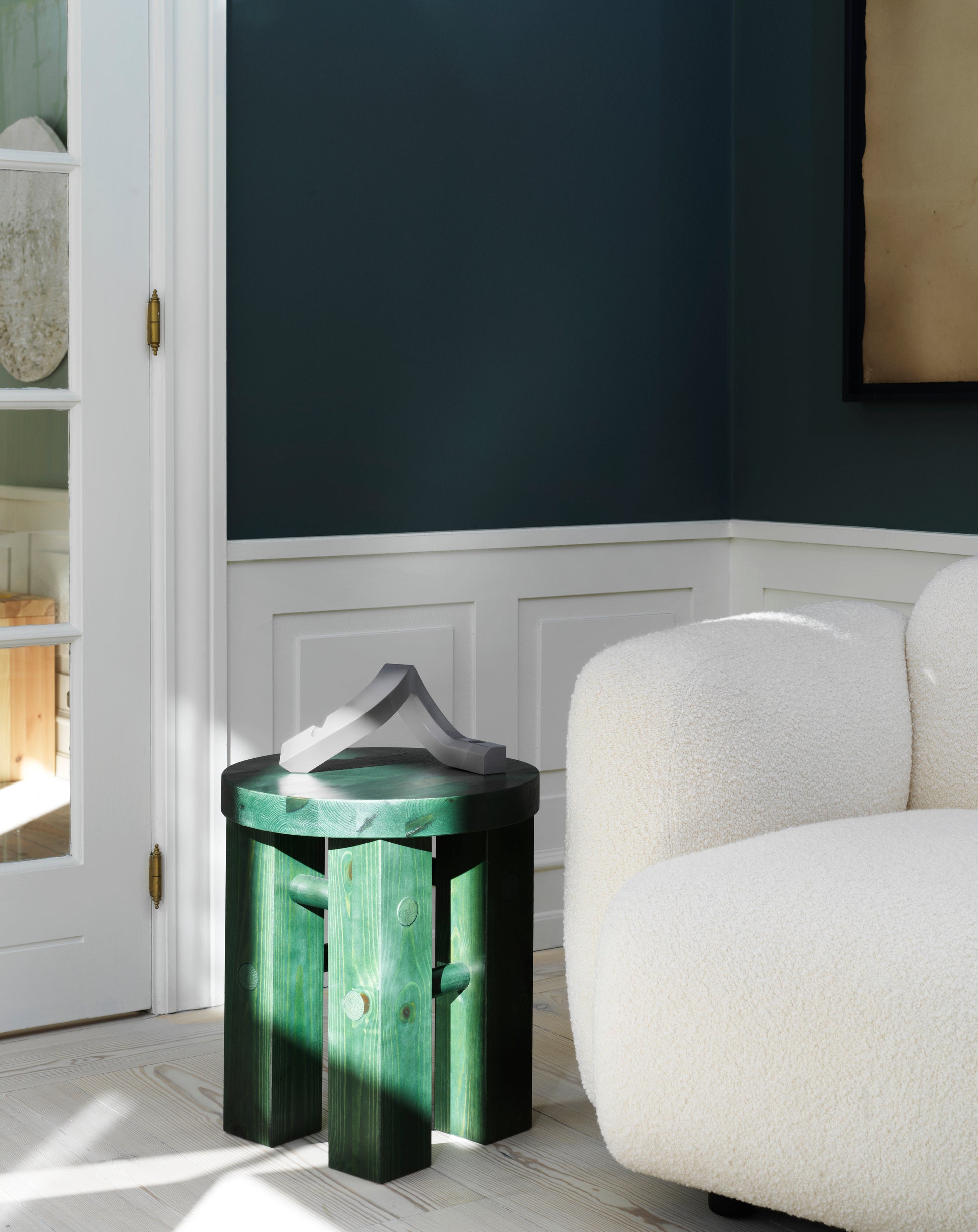 Kerzenhalter CROOKED TWO warmes Grau