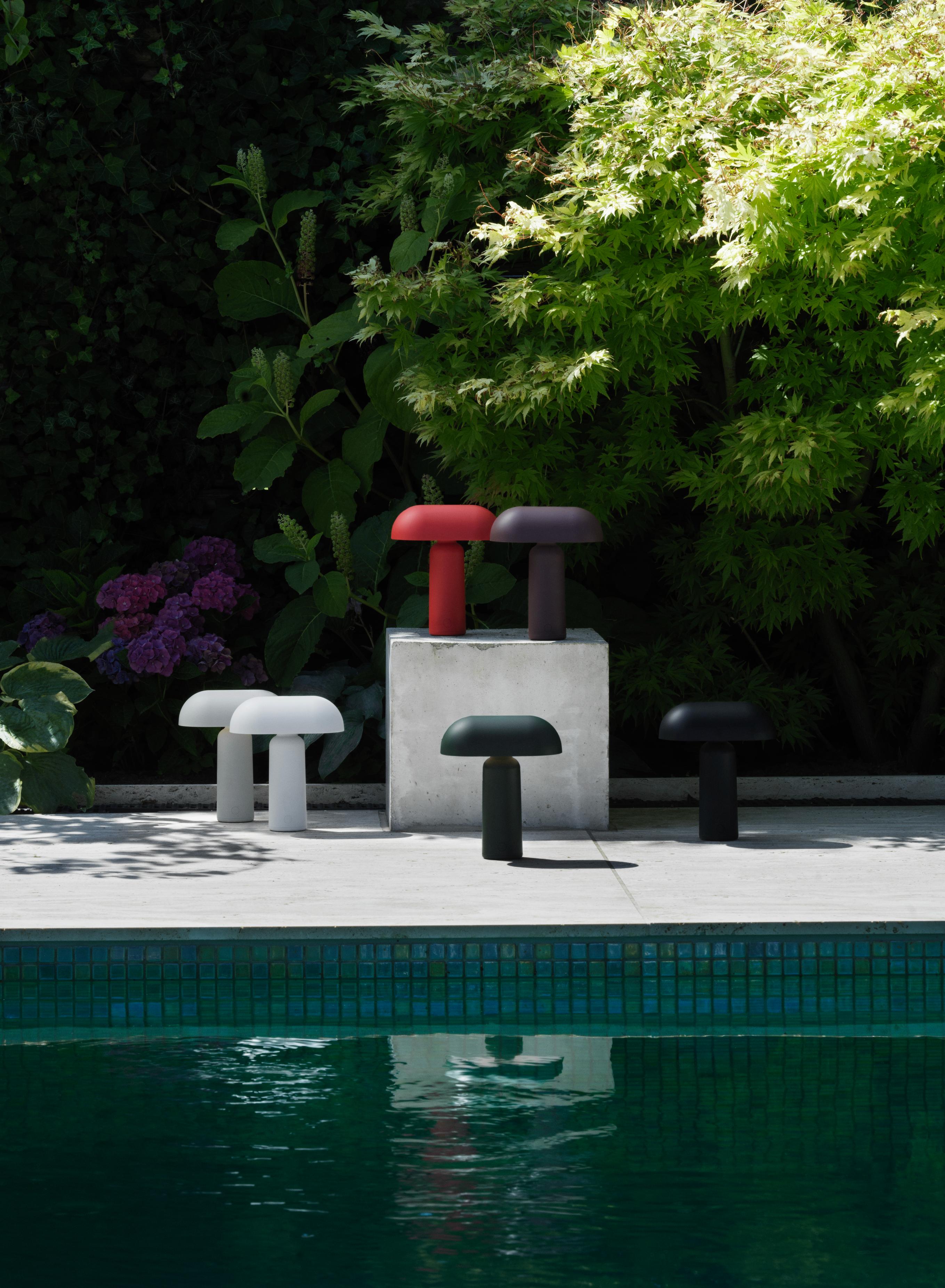 PORTA tragbare Lampe grau