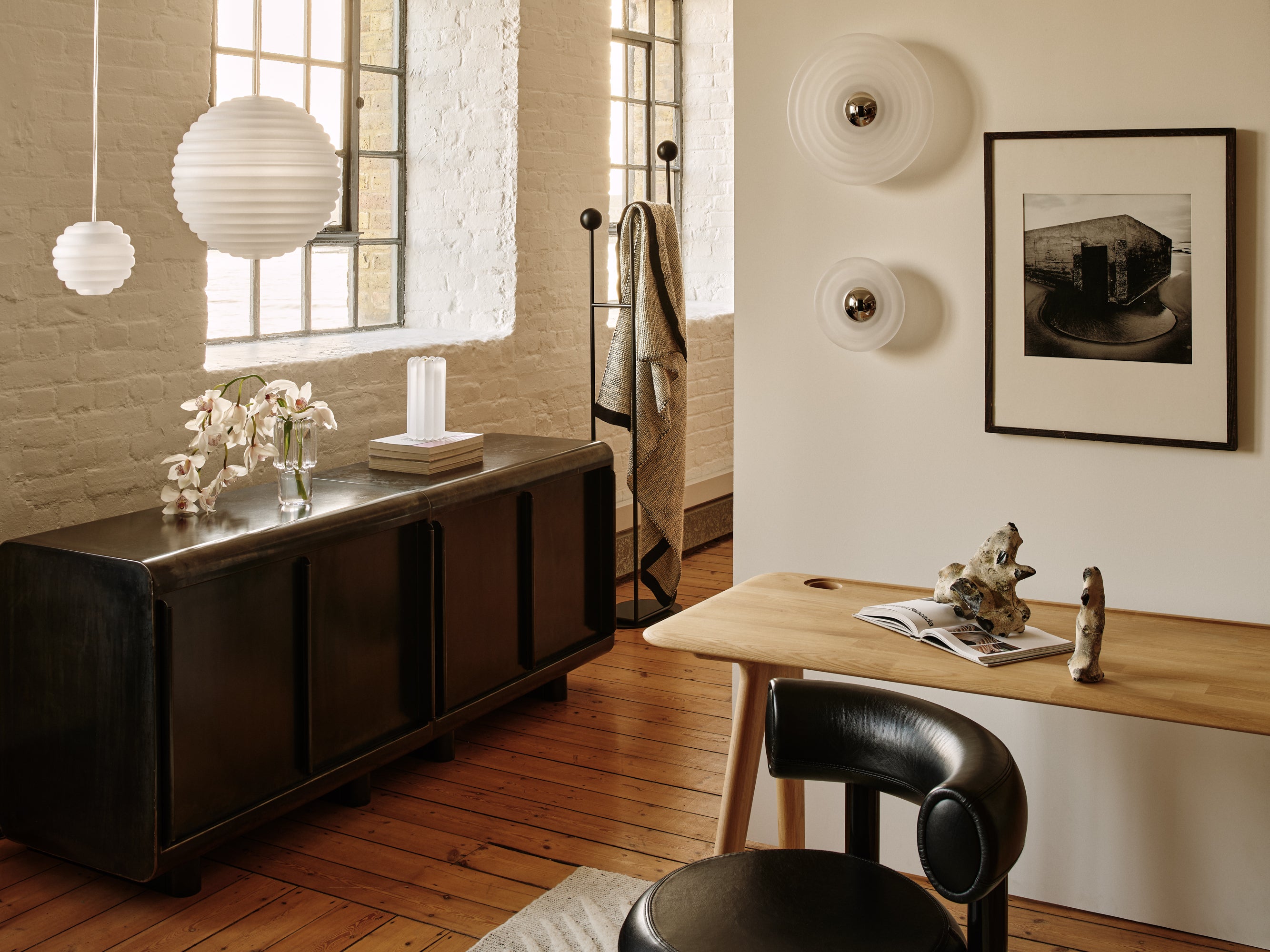 Wandleuchte PRESS mattes Glas