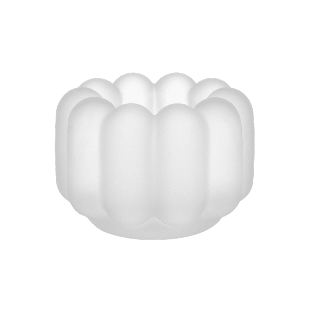 Candle holder PRESS matte glass