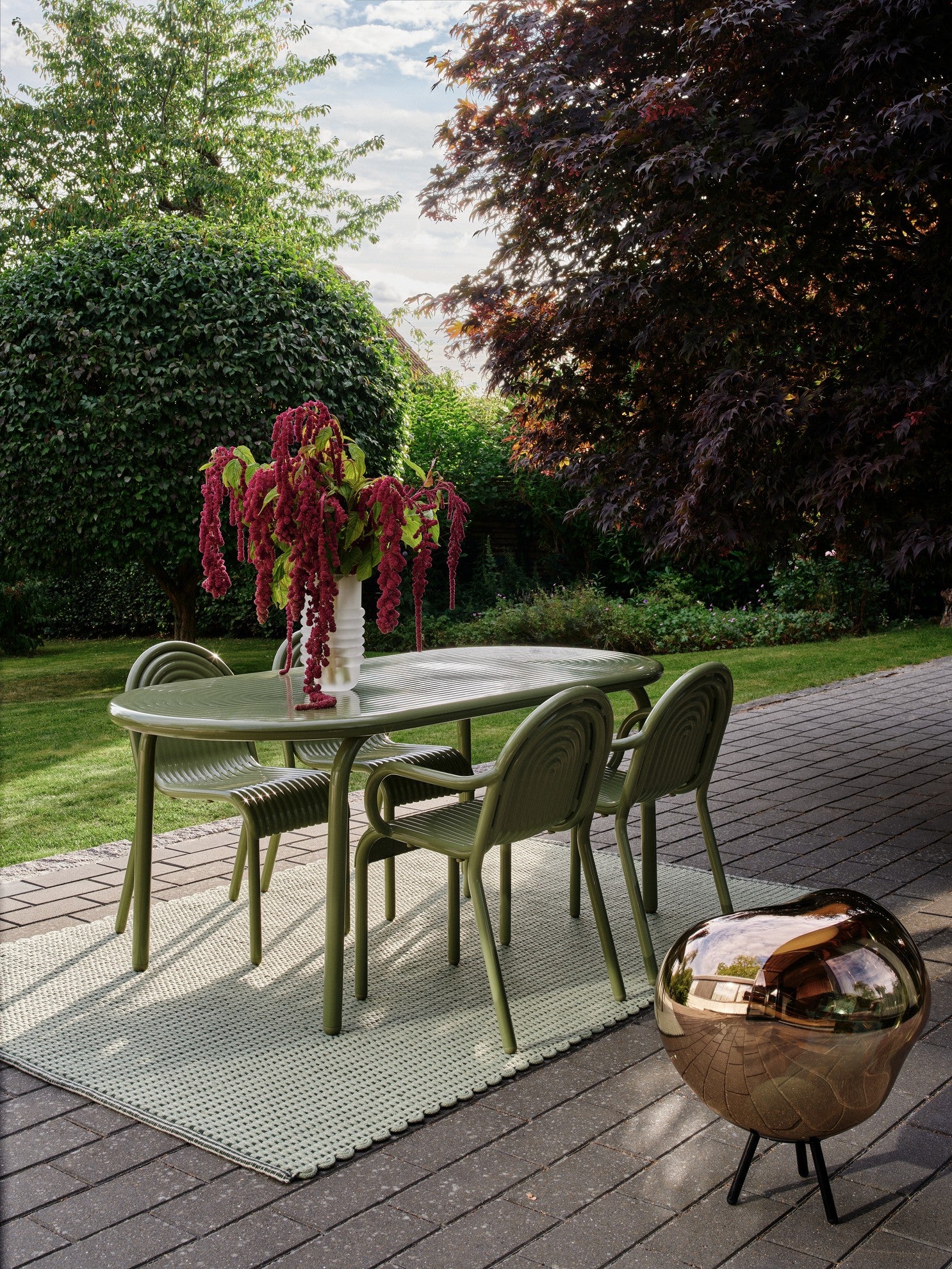 Green CORD Outdoor Rug