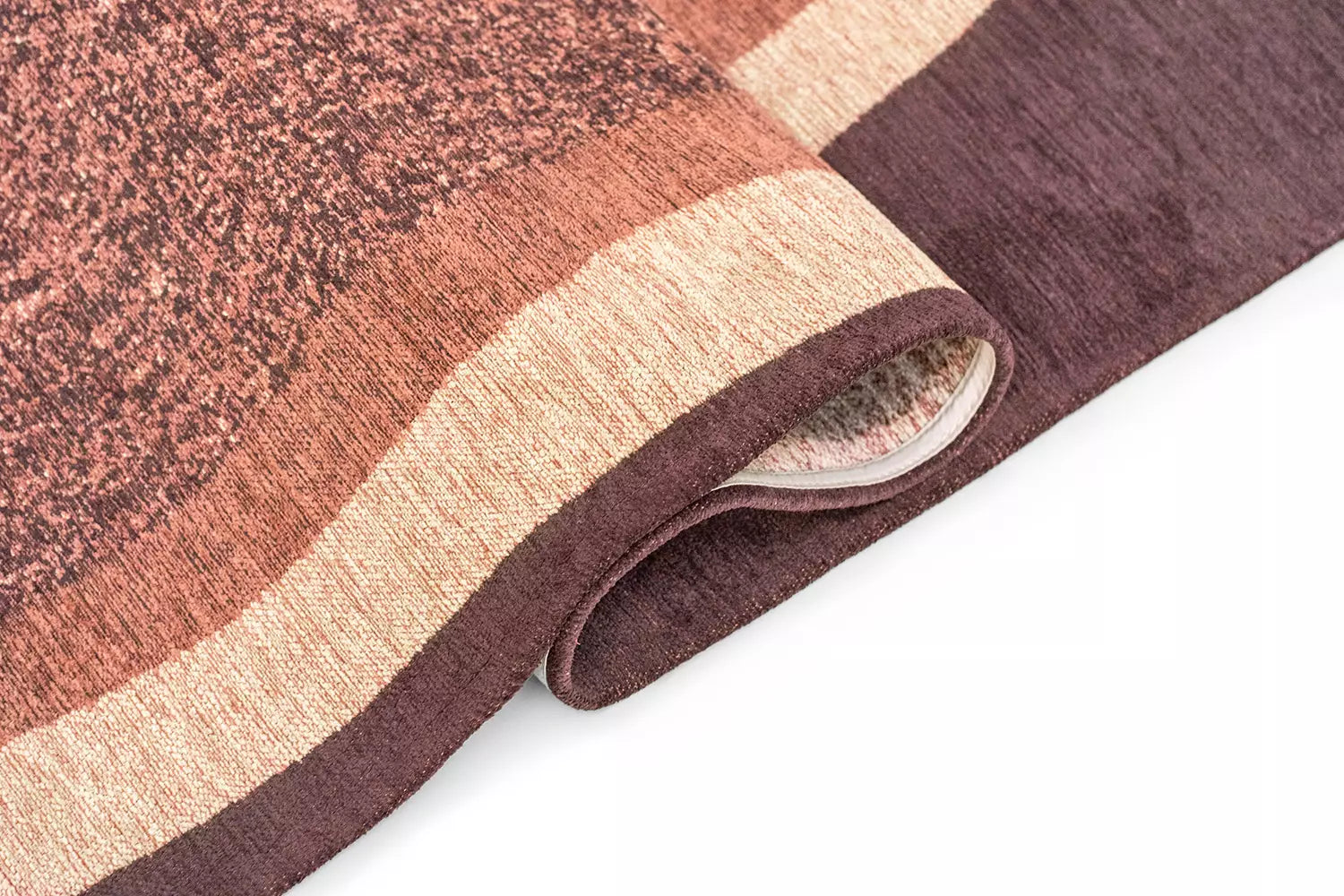 MARBLE Purple Rug with Pink and Beige
