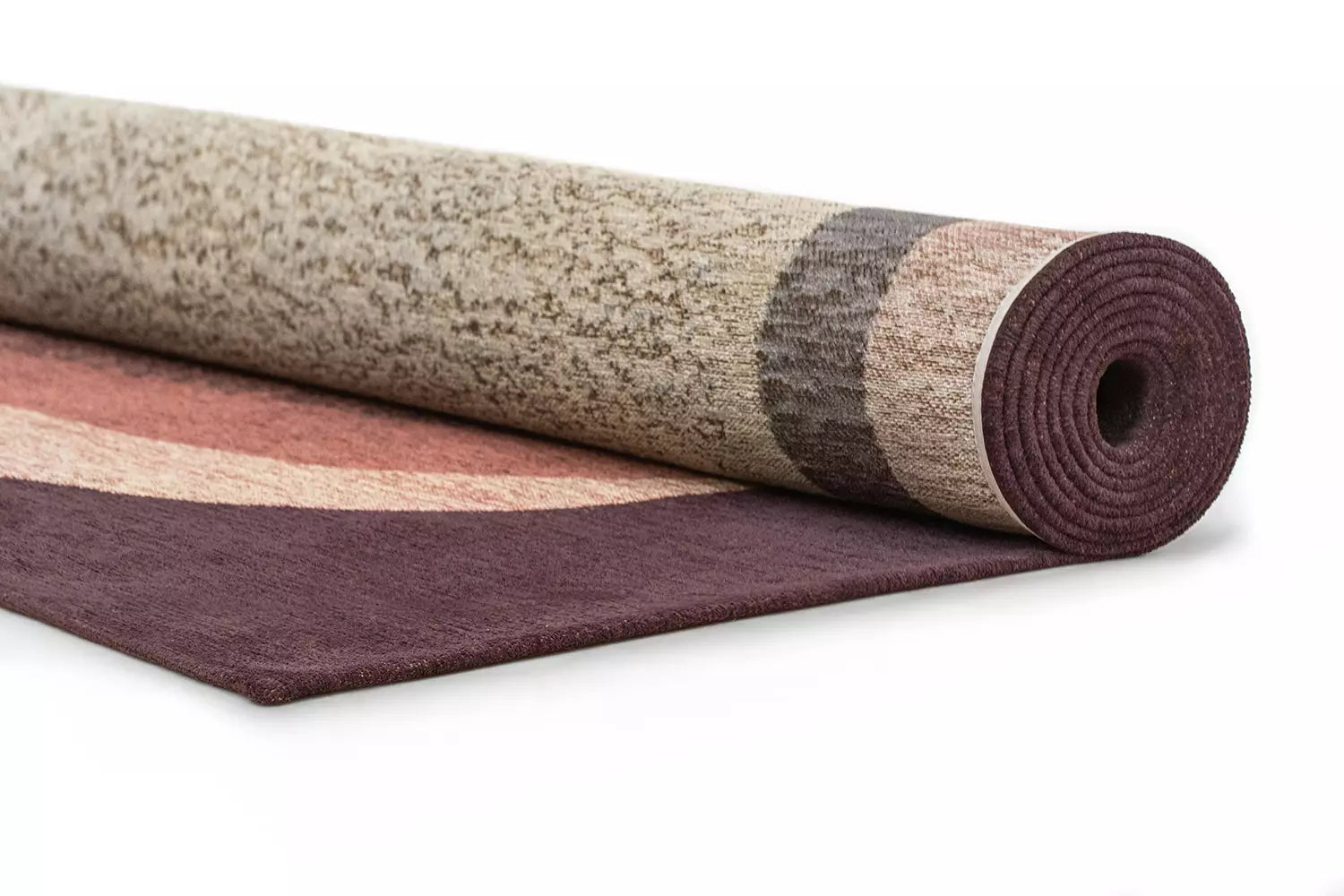 MARBLE Purple Rug with Pink and Beige