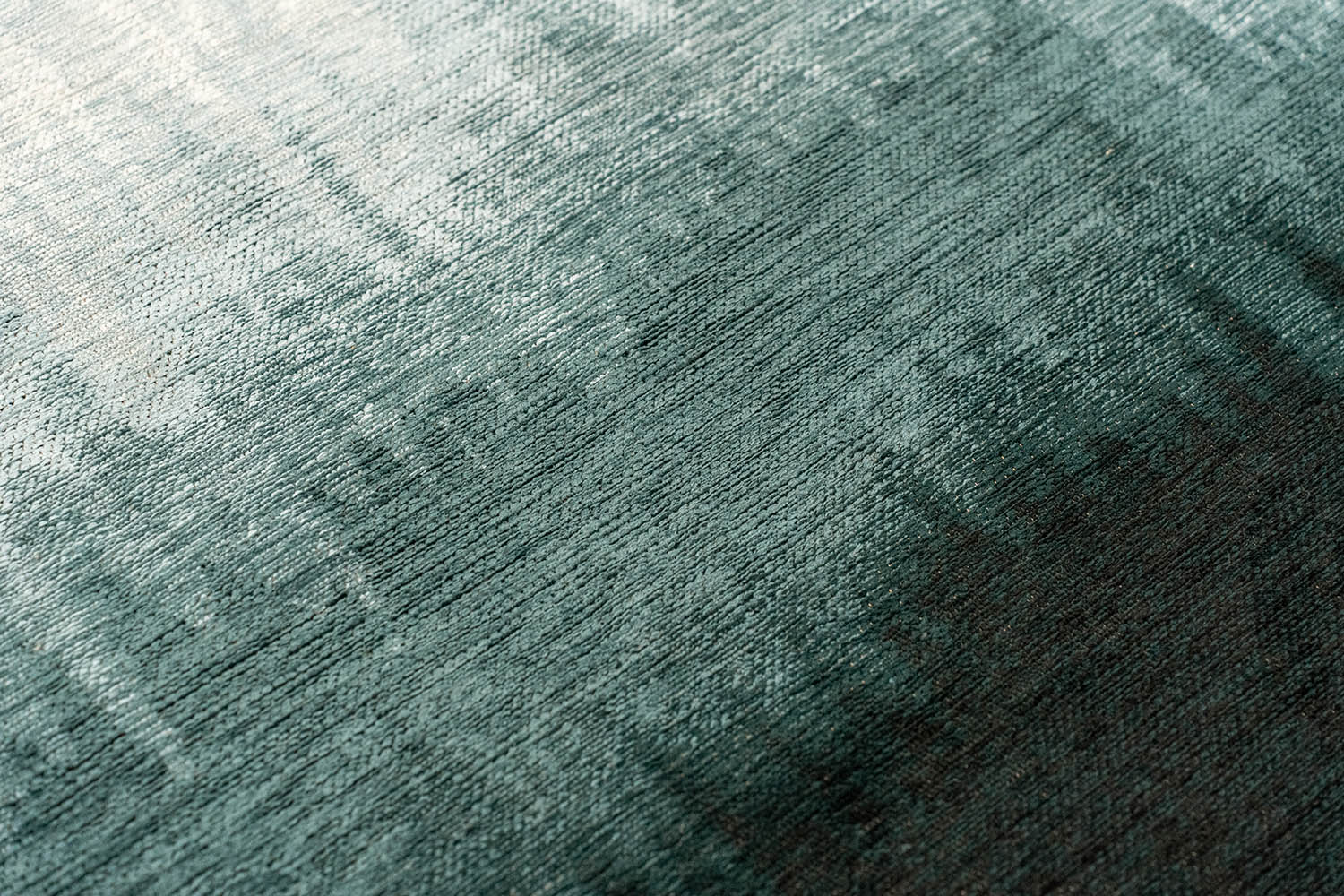 Teppich SENDAI blau mit Weiß