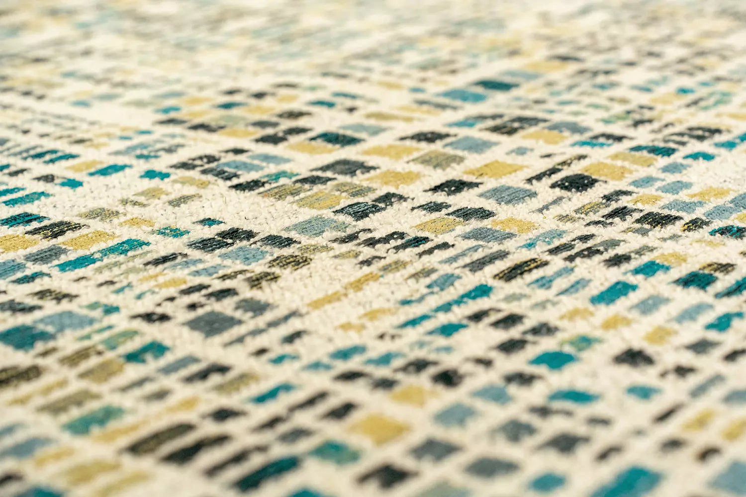 CUBIK Beige Rug with Blue and Green