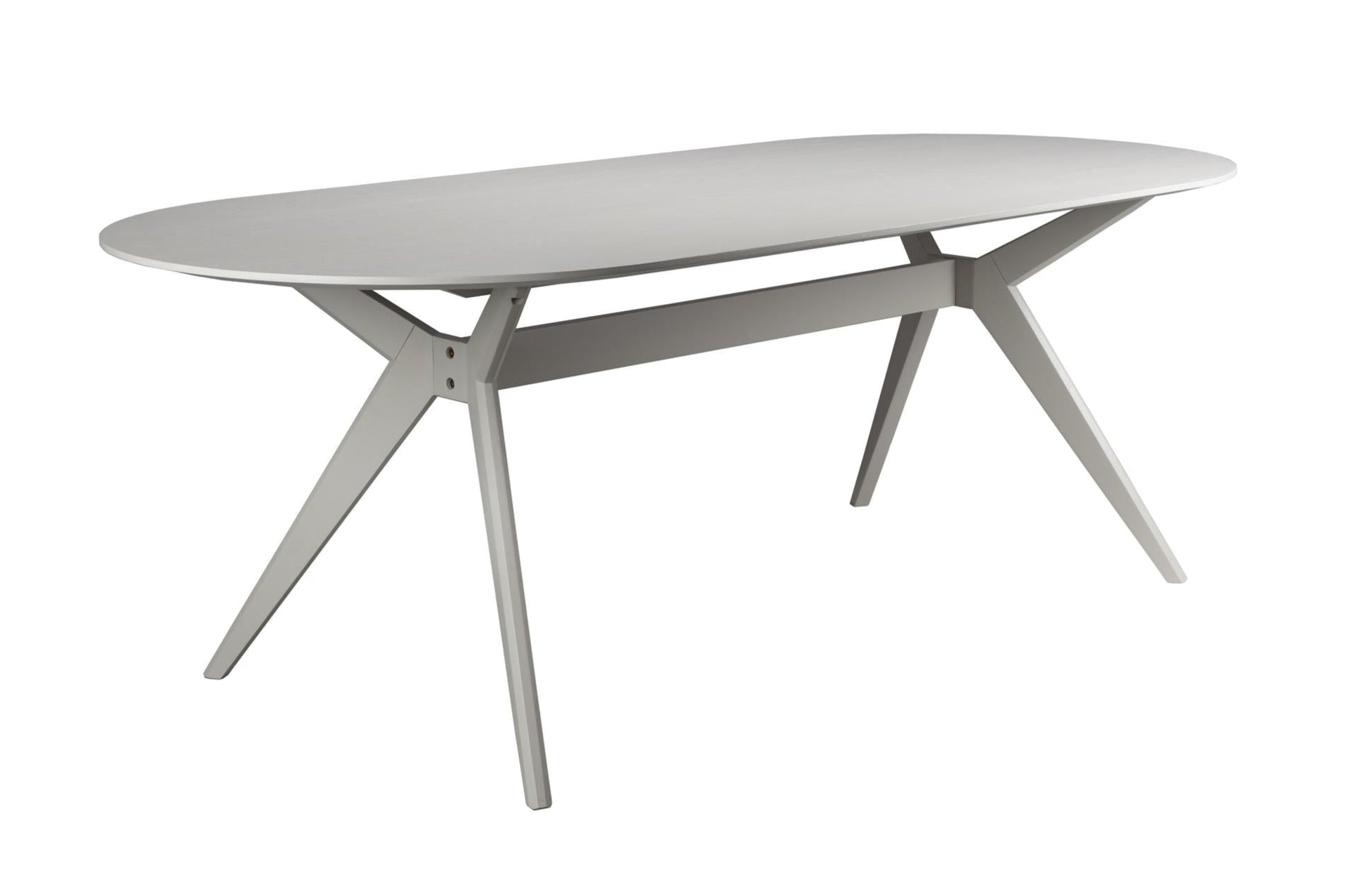 ZEME Light Beige Oval Table