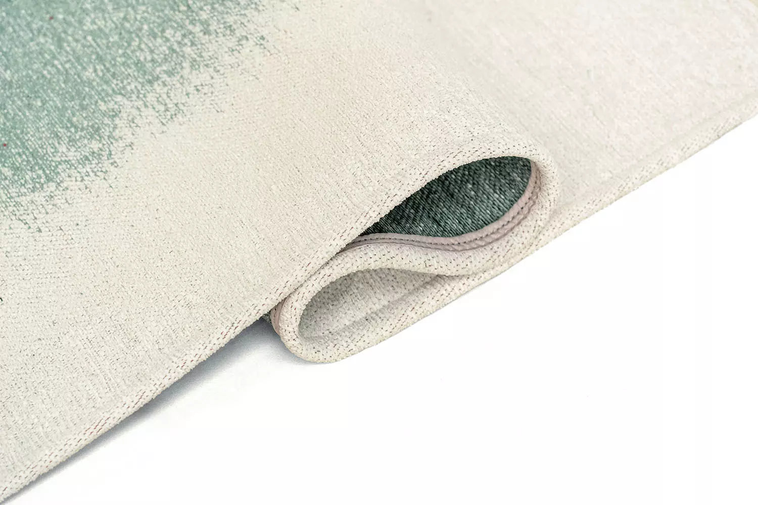 Teppich DROP weiß mit dunkelgrün