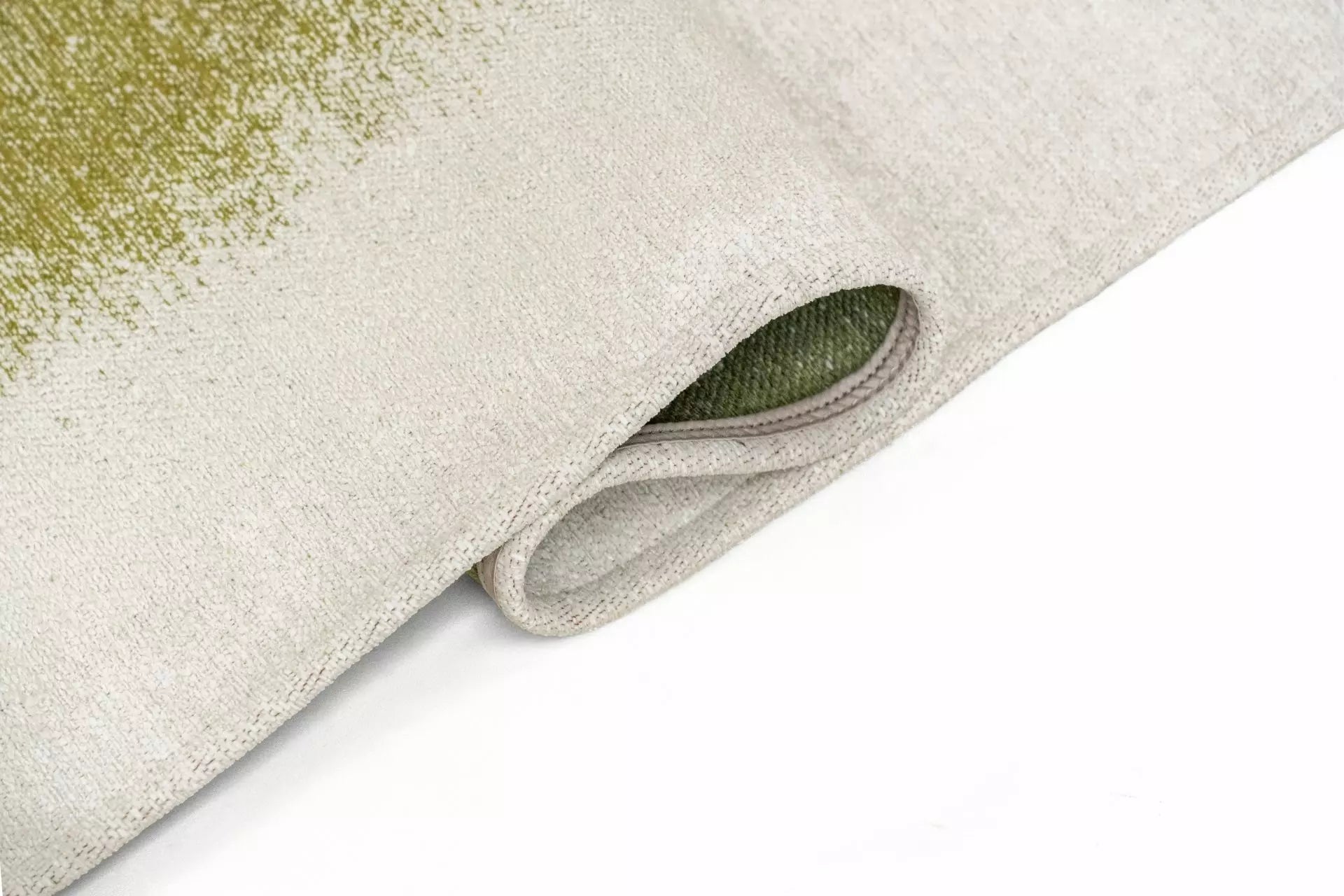DROP rug white with green