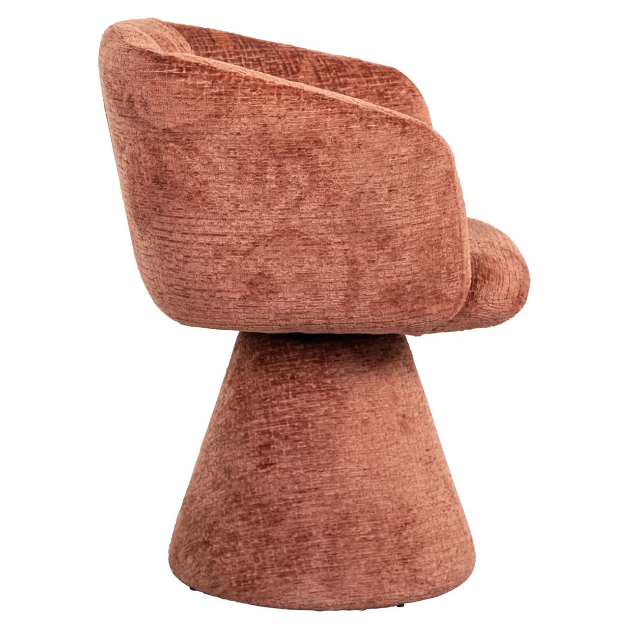 MADELINE swivel chair terracotta
