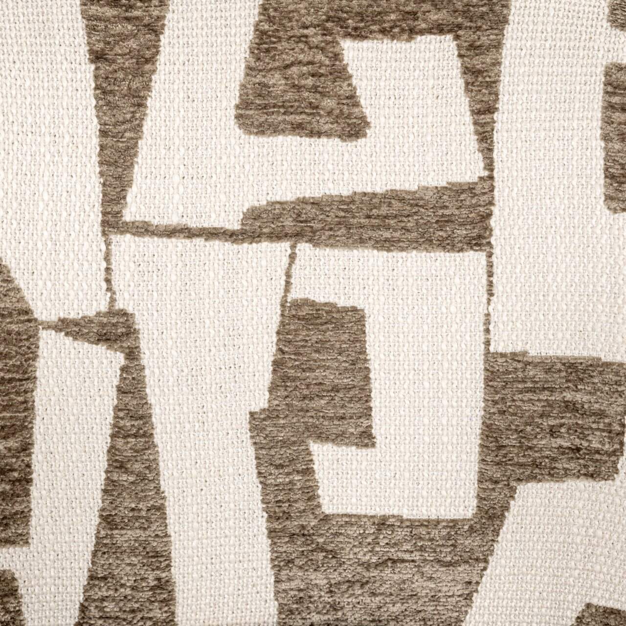 MILLY Swivel Chair in Beige with Brown and Black Base