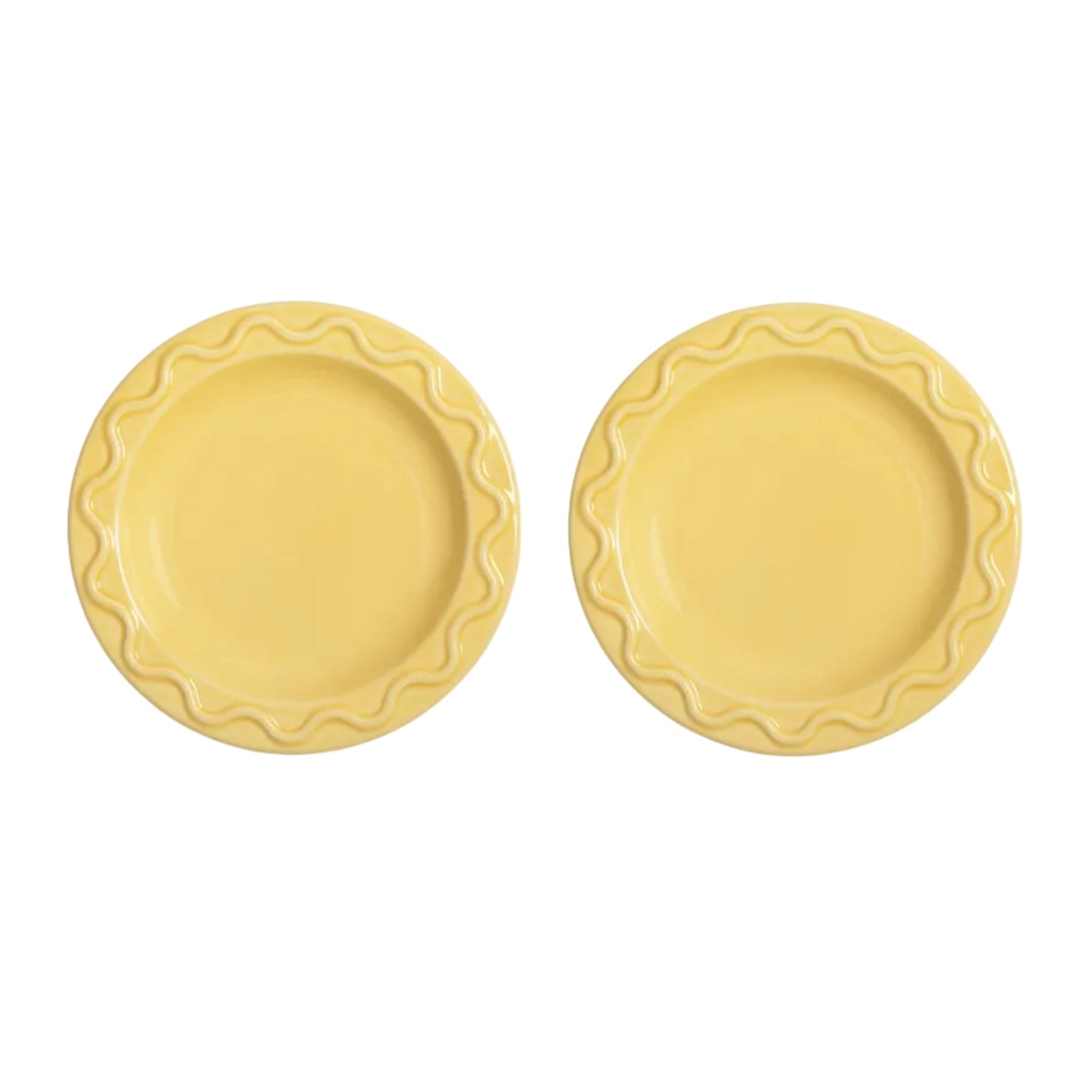 MOCHI Yellow Dessert Plate Set