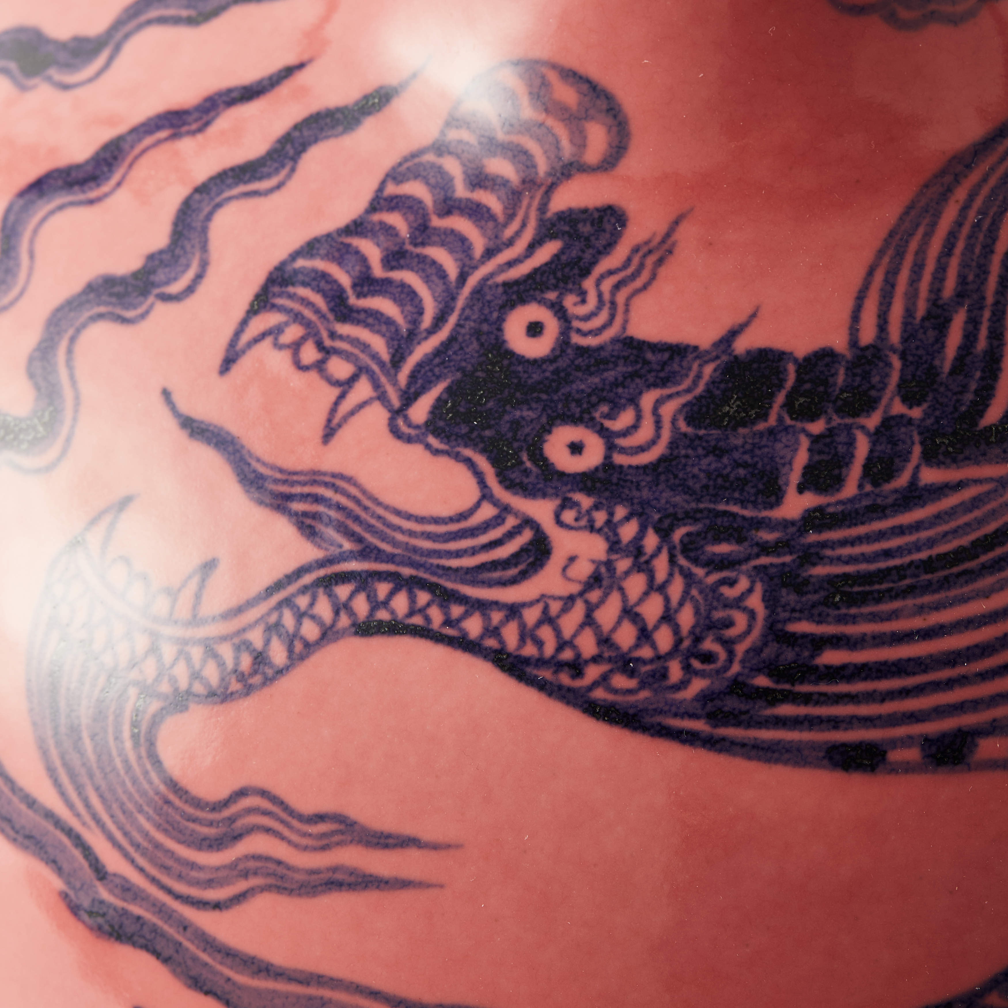 Vase DRAGON BALL BODY rosa mit lila