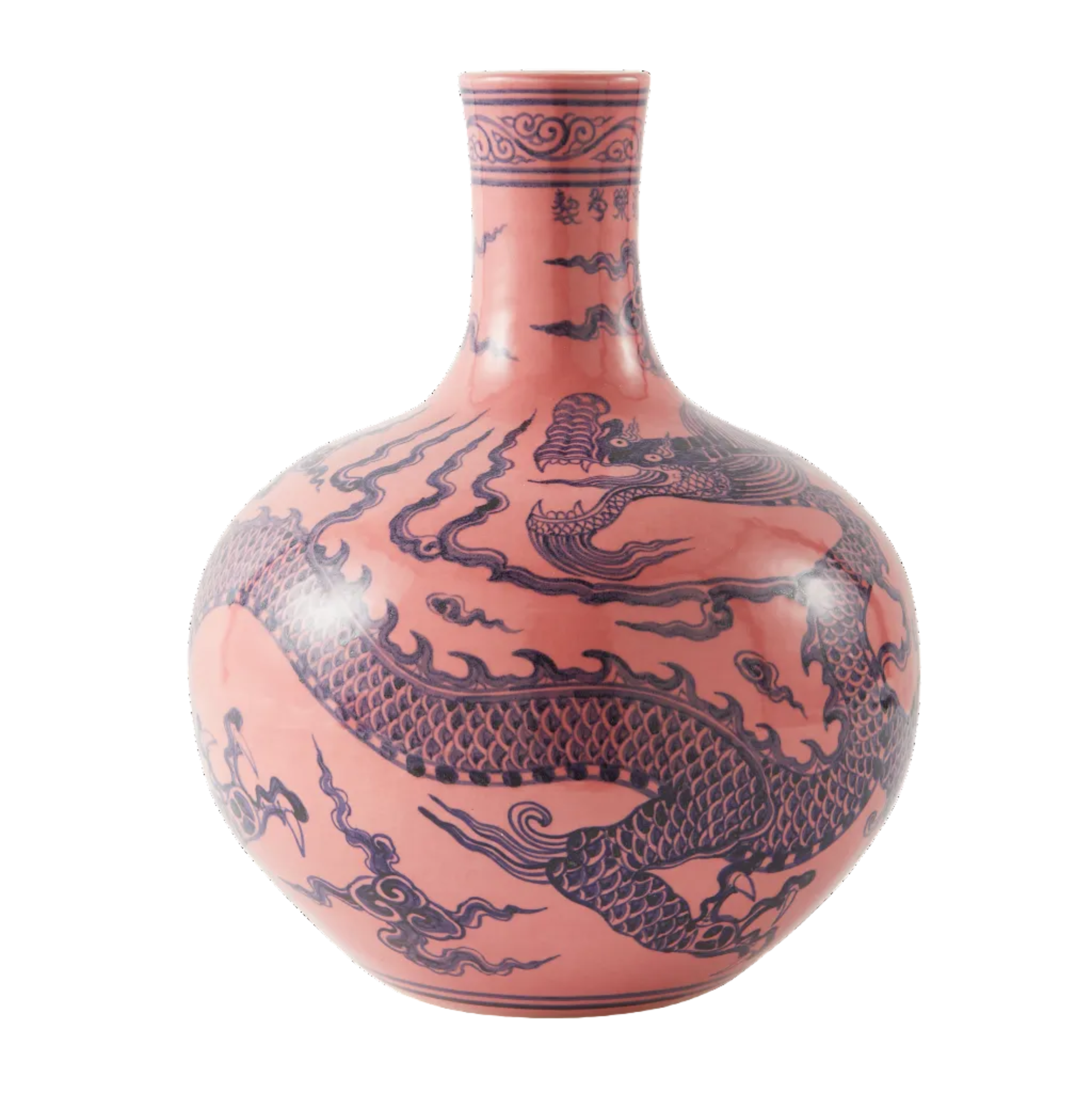 Vase DRAGON BALL BODY rosa mit lila