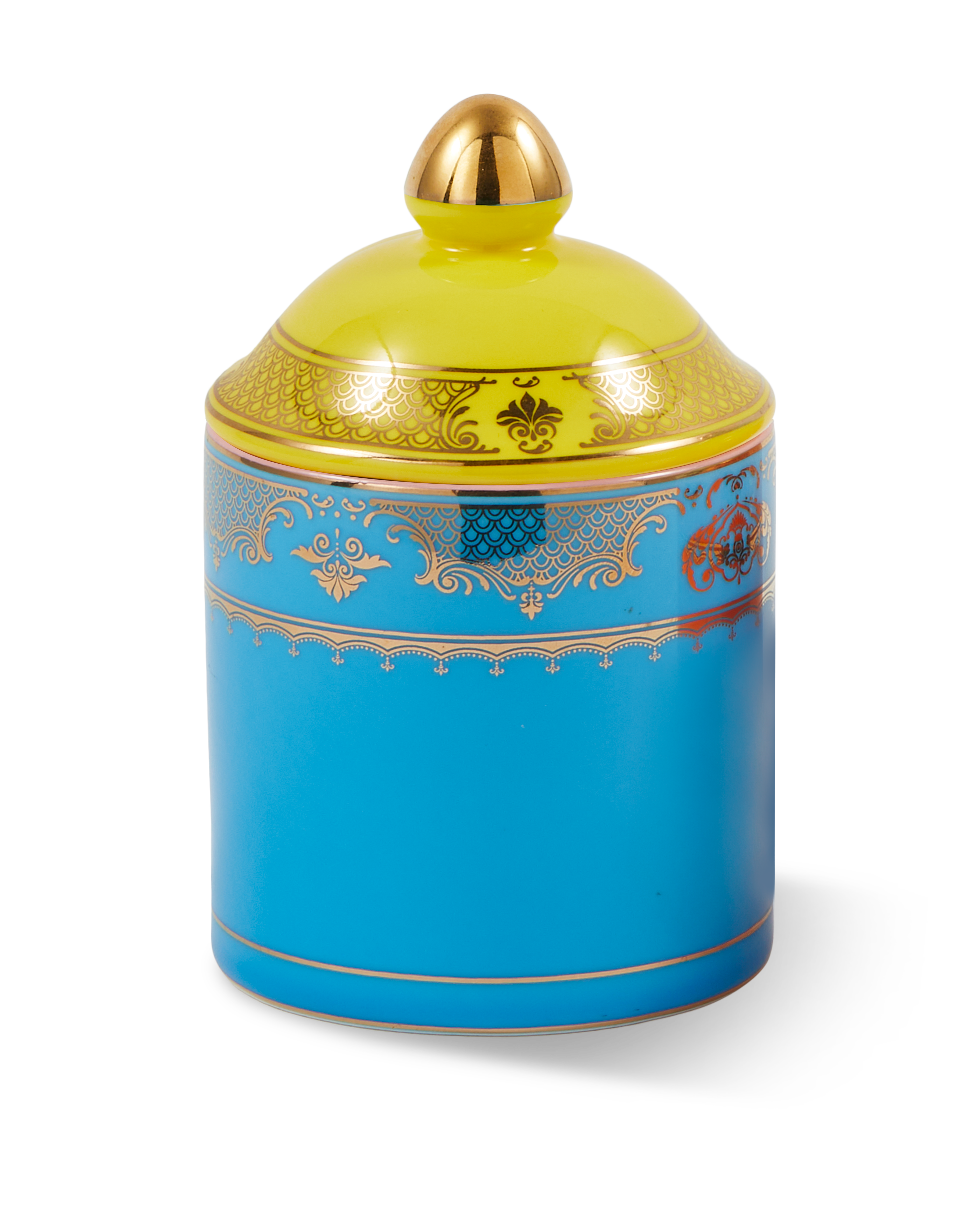 Porzellanbehälter GRANDPA blau mit Gelb