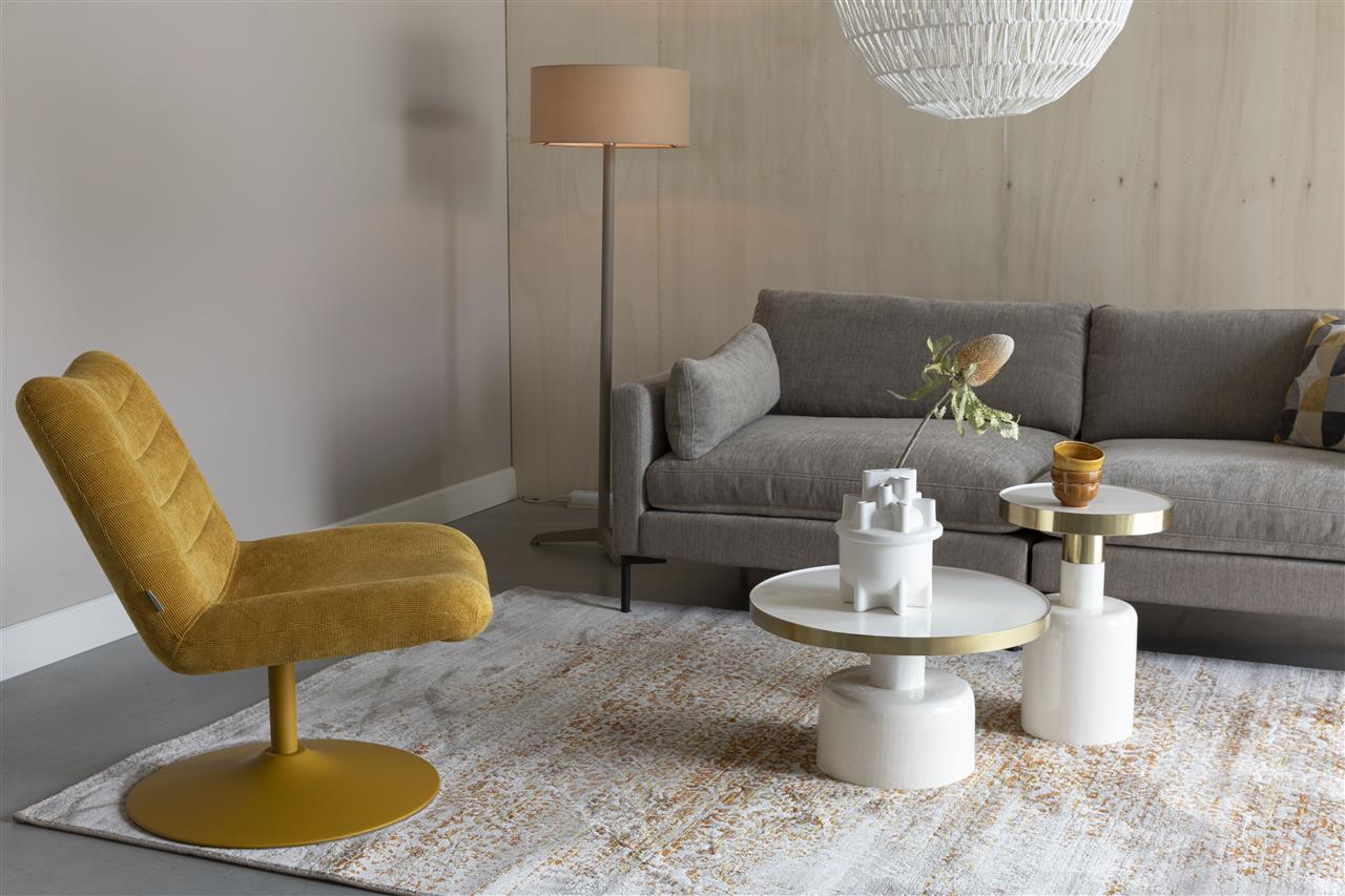 GLAM white side table
