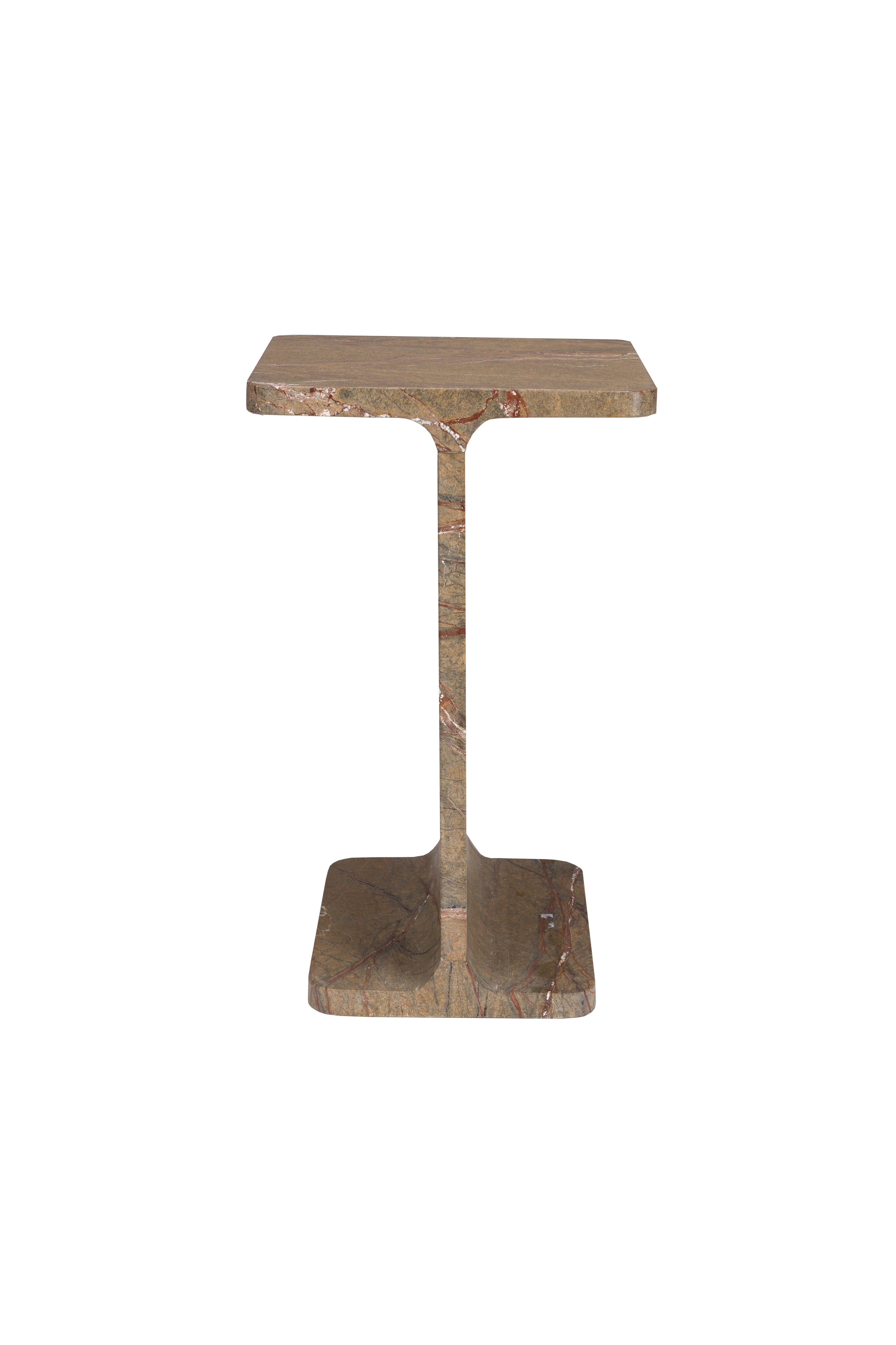 Beistelltisch SATPURA brauner Marmor