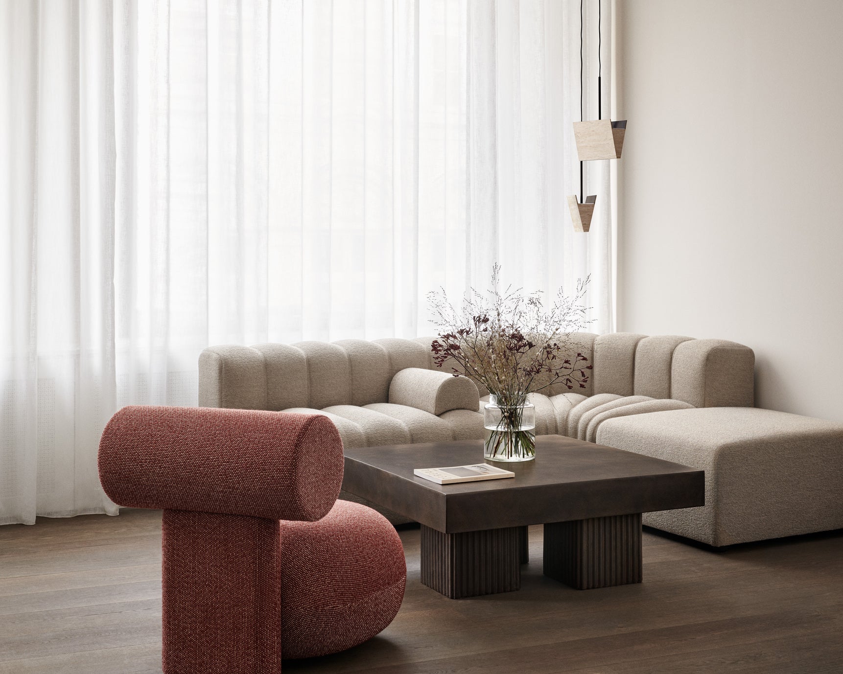 GEAR black concrete coffee table