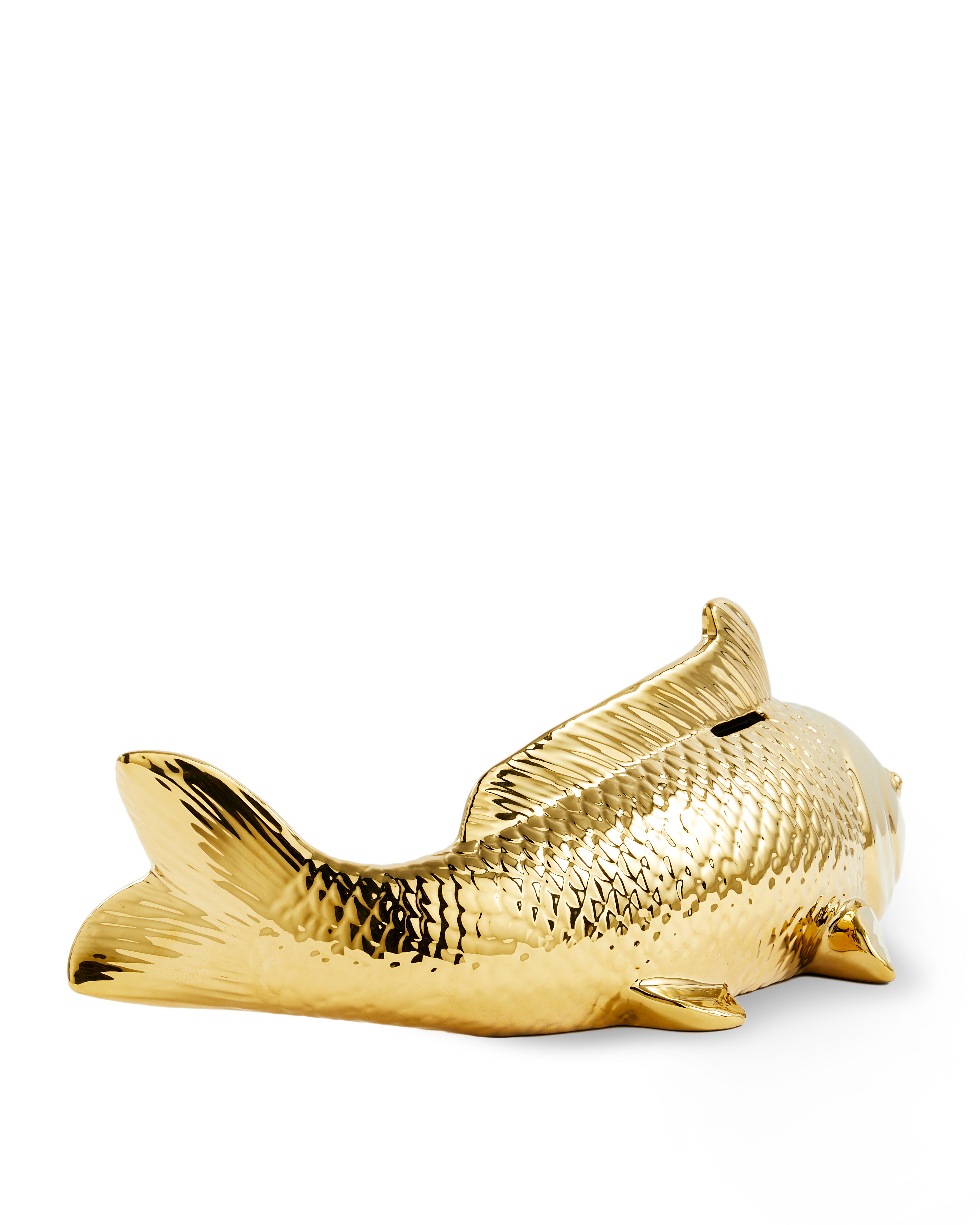 Skarbonka FISCH SPARDOSE gold