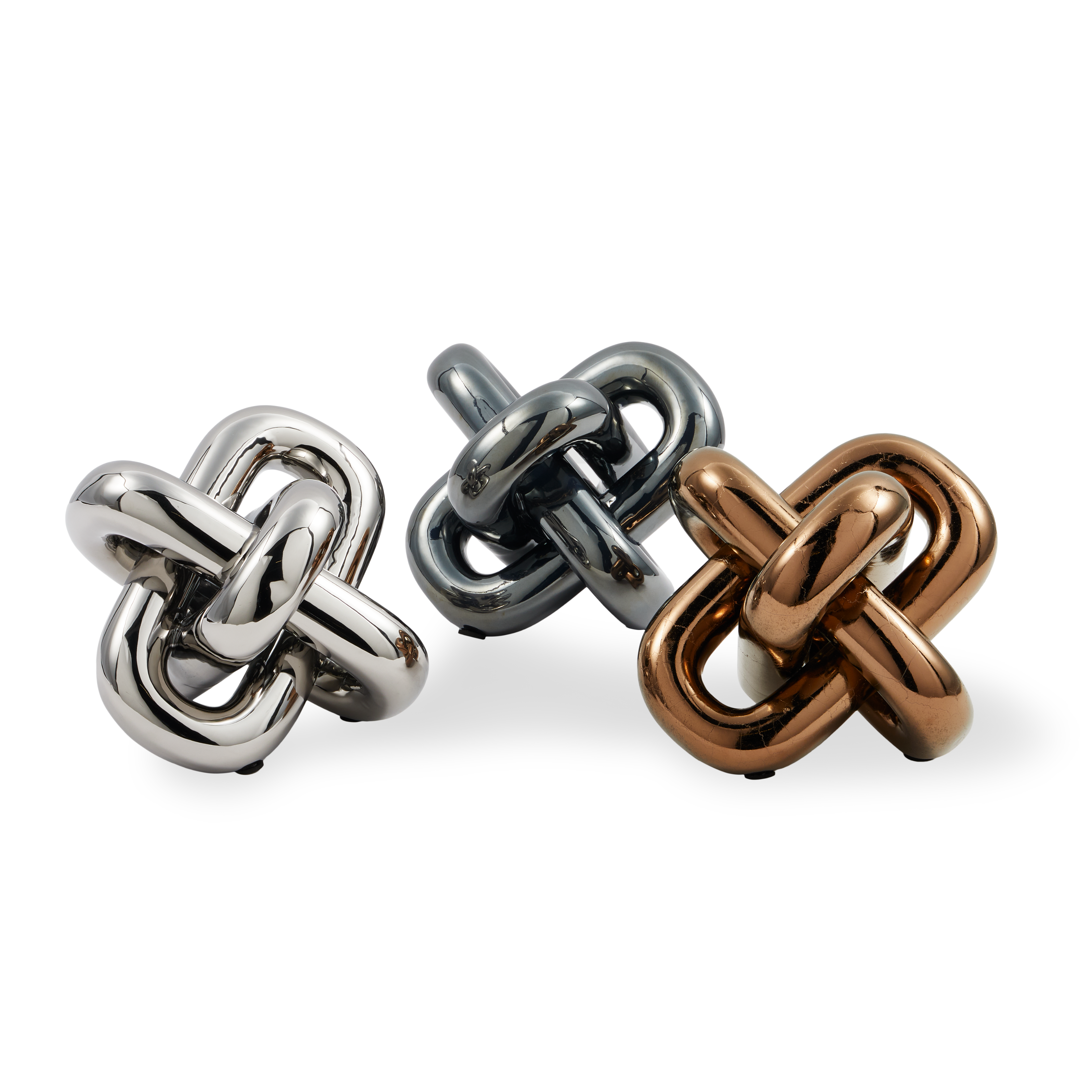 Dekorative Figur MOVING CHAIN dunkelgrau