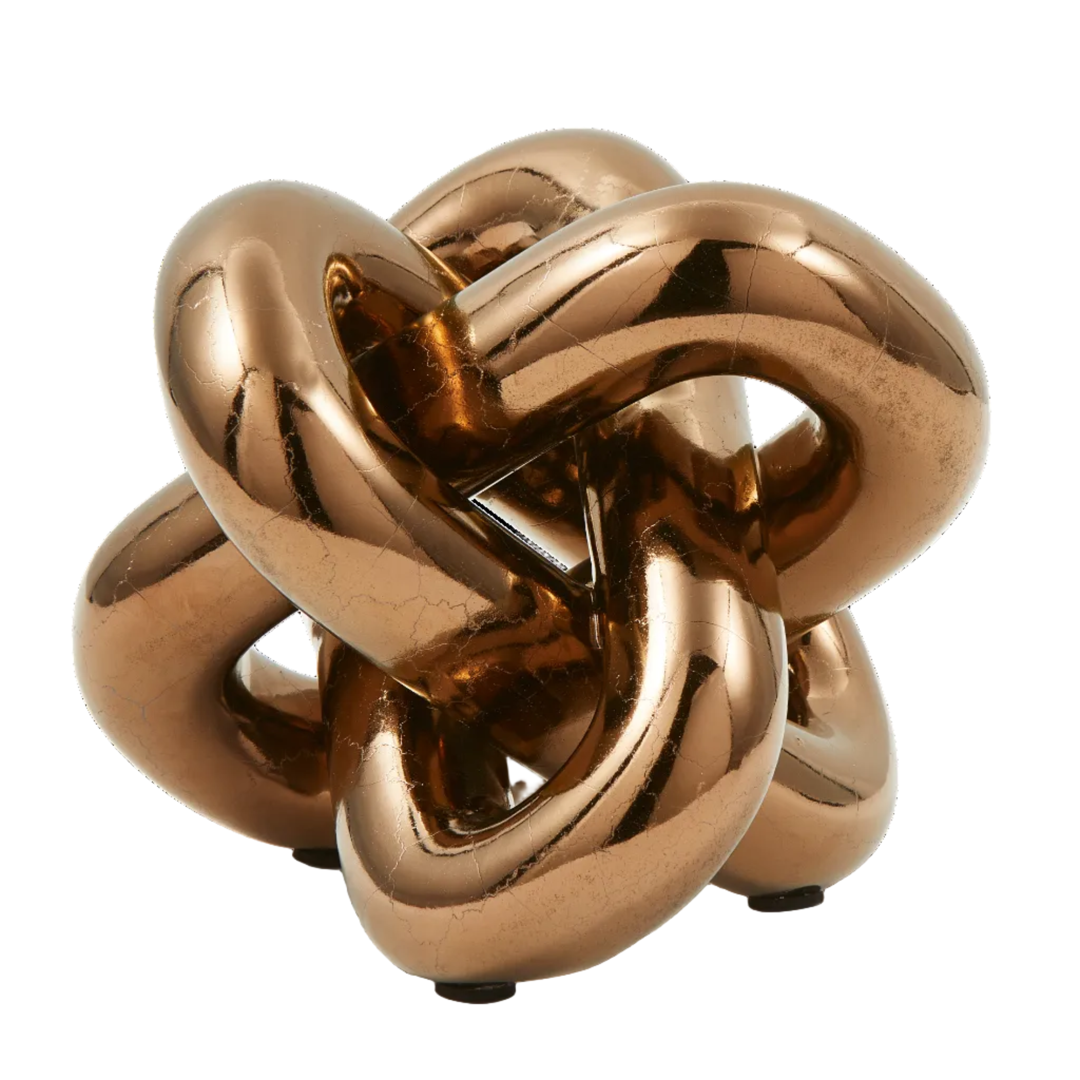 Dekorative Figur MOVING CHAIN kupferfarben